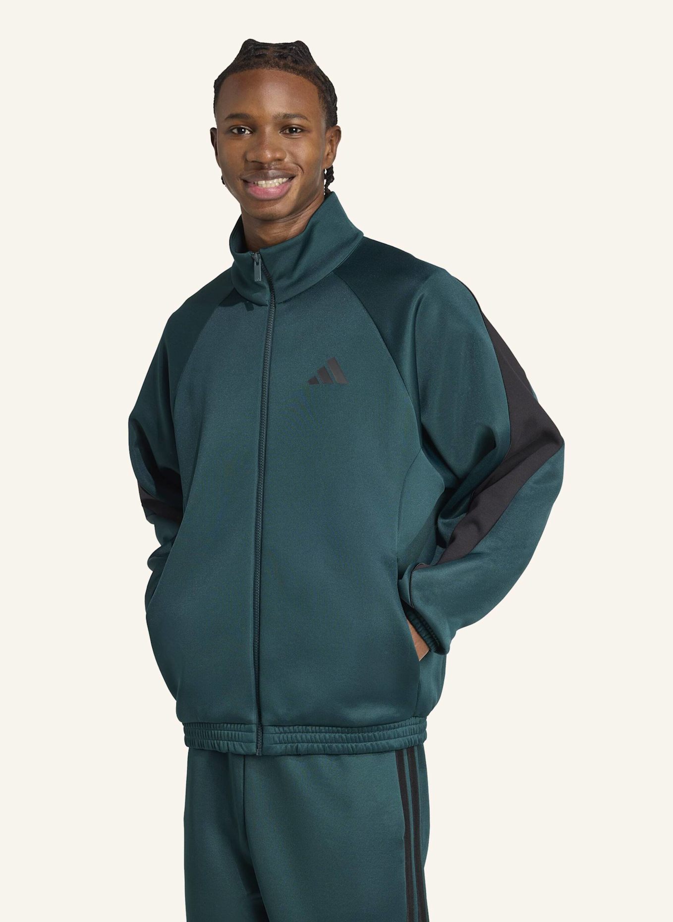 adidas STADIUM TRAININGSJACKE: GRÜN/ TÜRKIS/ SCHWARZ