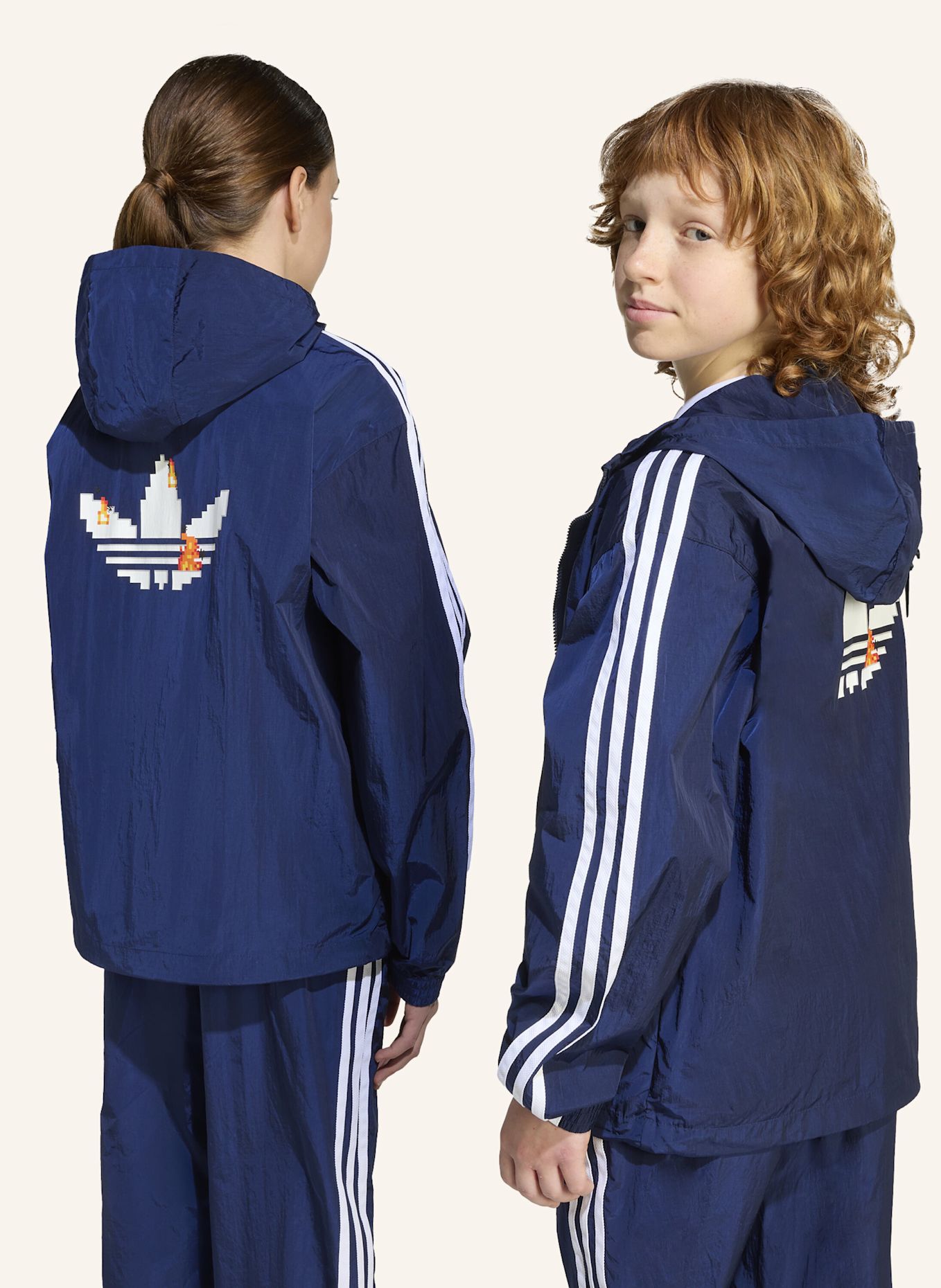 adidas Originals ADIDAS ORIGINALS X MINECRAFT KIDS WINDBREAKER: BLAU