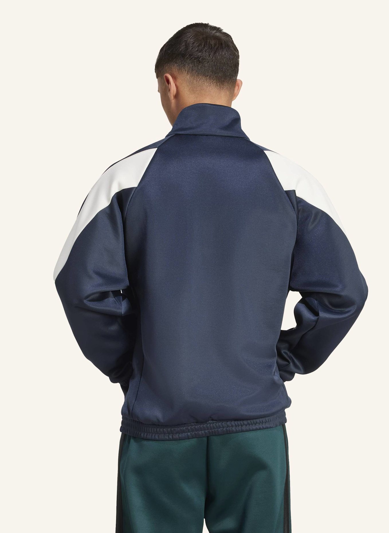 adidas STADIUM TRAININGSJACKE: SCHWARZ/ WEISS