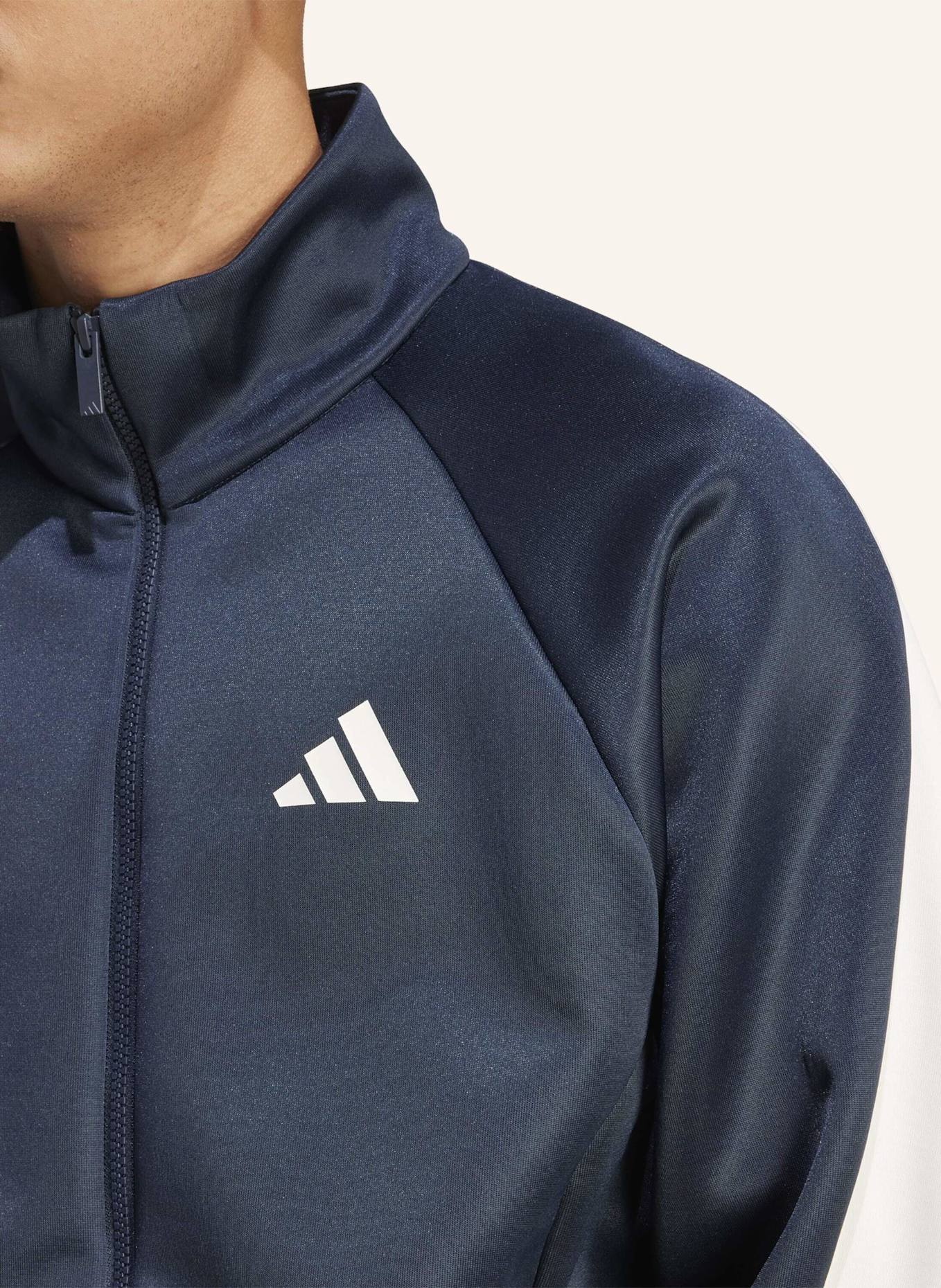 adidas STADIUM TRAININGSJACKE: SCHWARZ/ WEISS