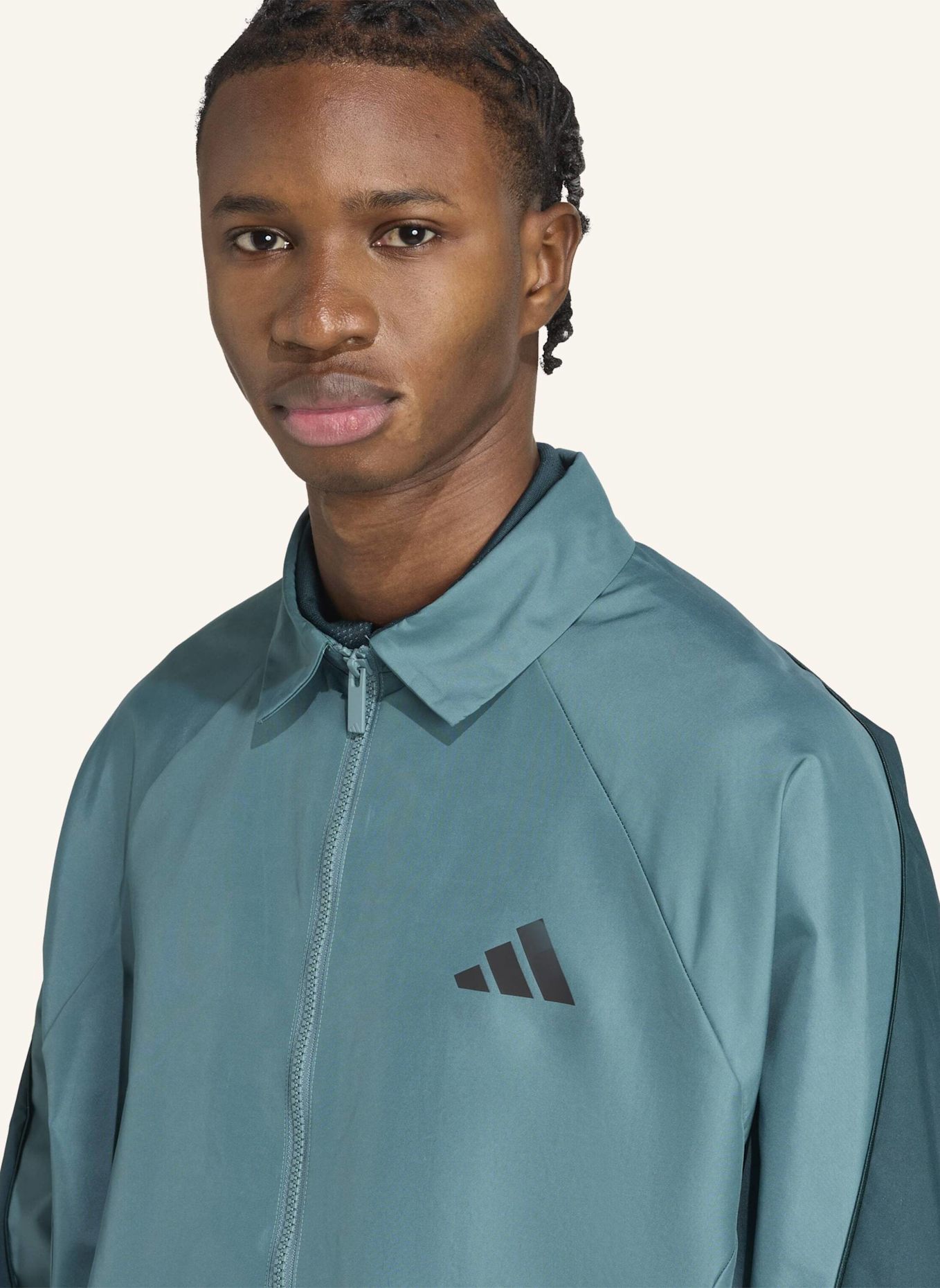 adidas STADIUM TRAININGSJACKE: TÜRKIS/ GRÜN
