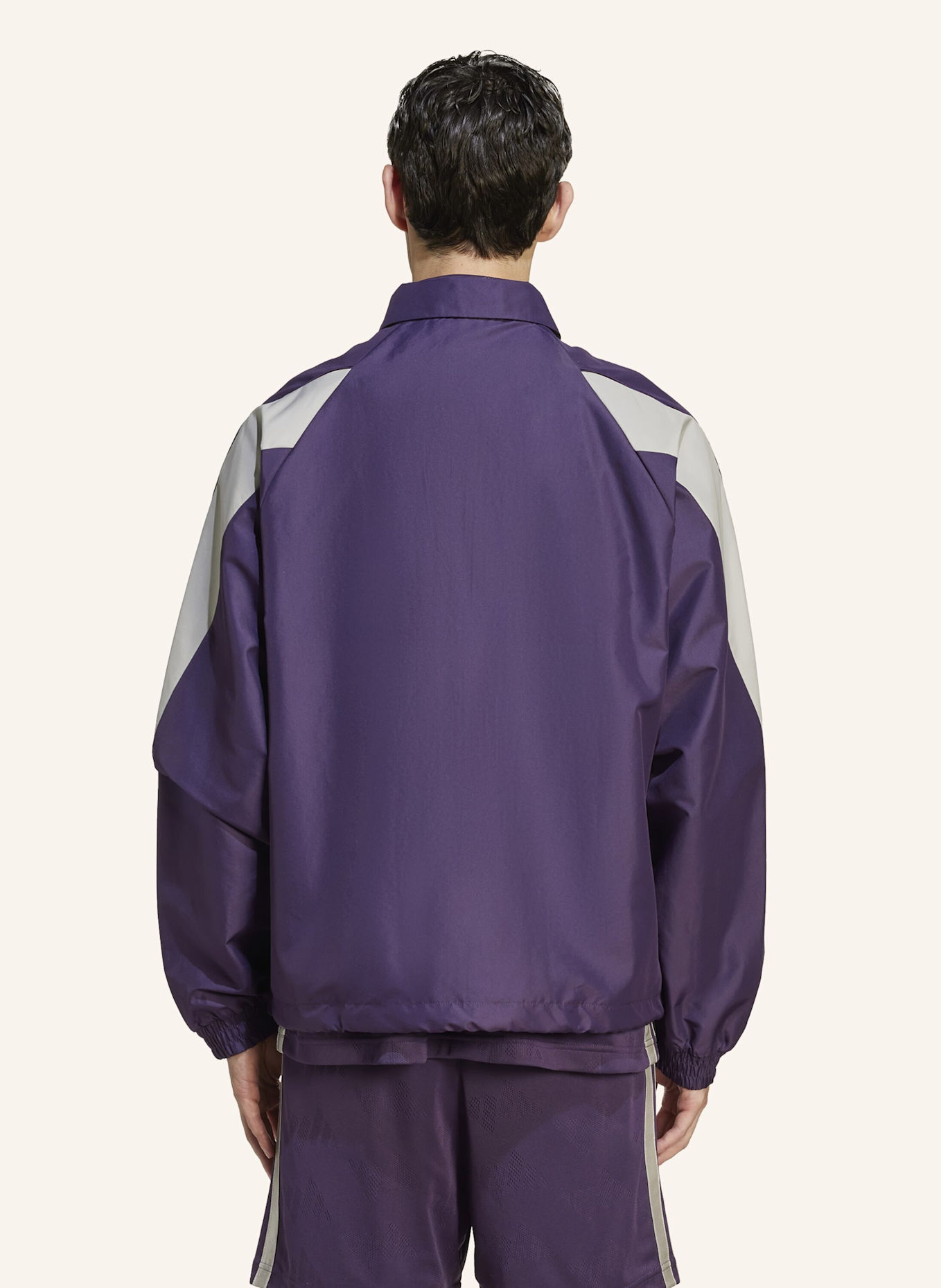 adidas STADIUM TRAININGSJACKE: LILA/ GRAU