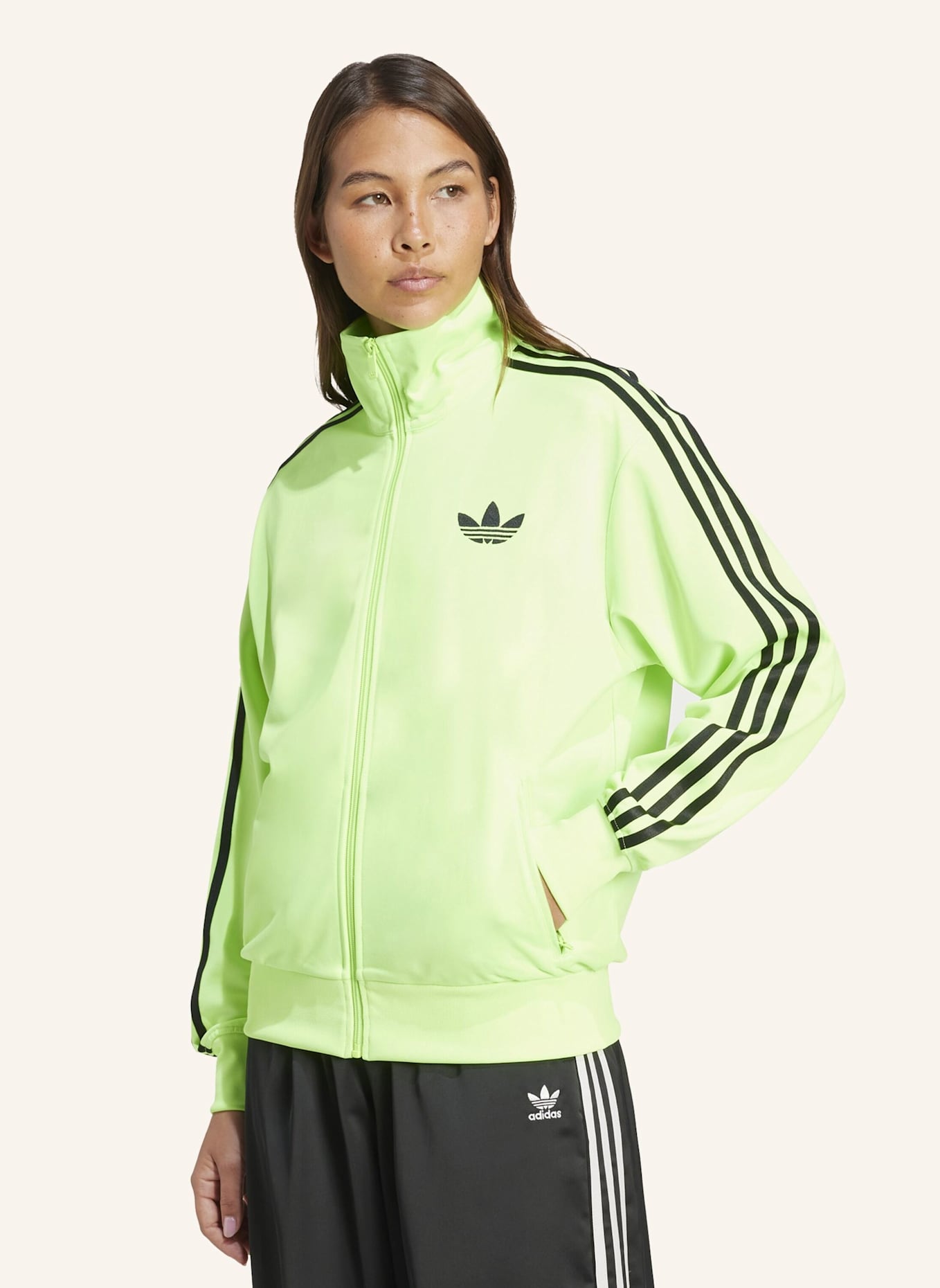 adidas Originals Trainingsjacke FIREBIRD: GRÜN/ SCHWARZ