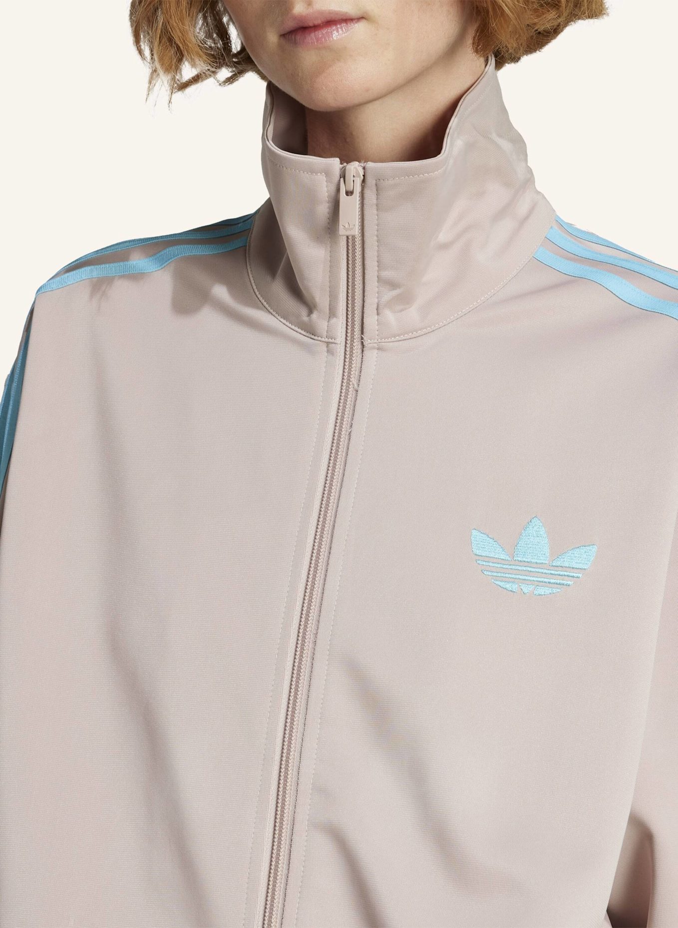 adidas Originals Trainingsjacke FIREBIRD: BEIGE/ BLAU