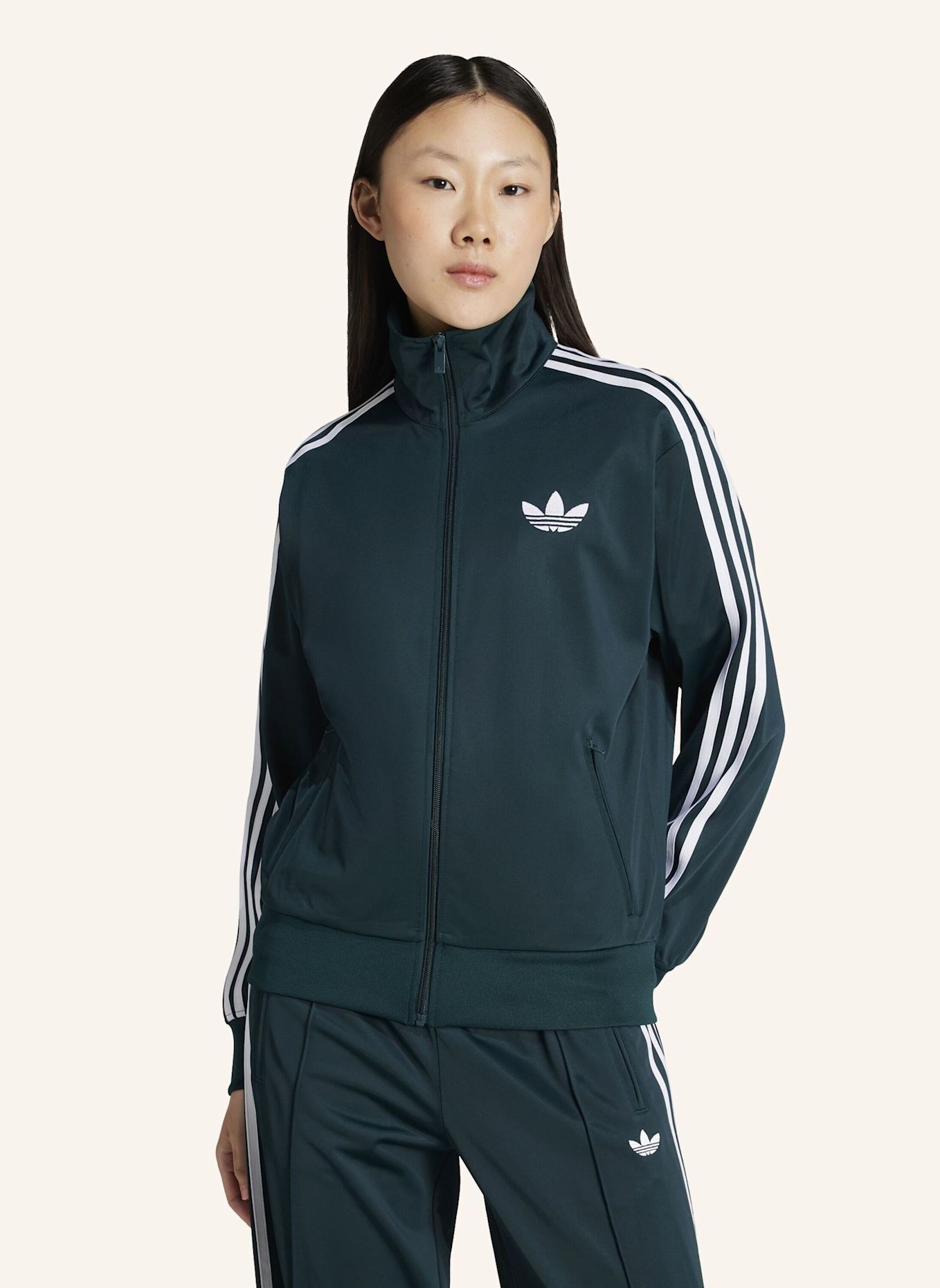 adidas Originals Trainingsjacke FIREBIRD: GRÜN/ WEISS