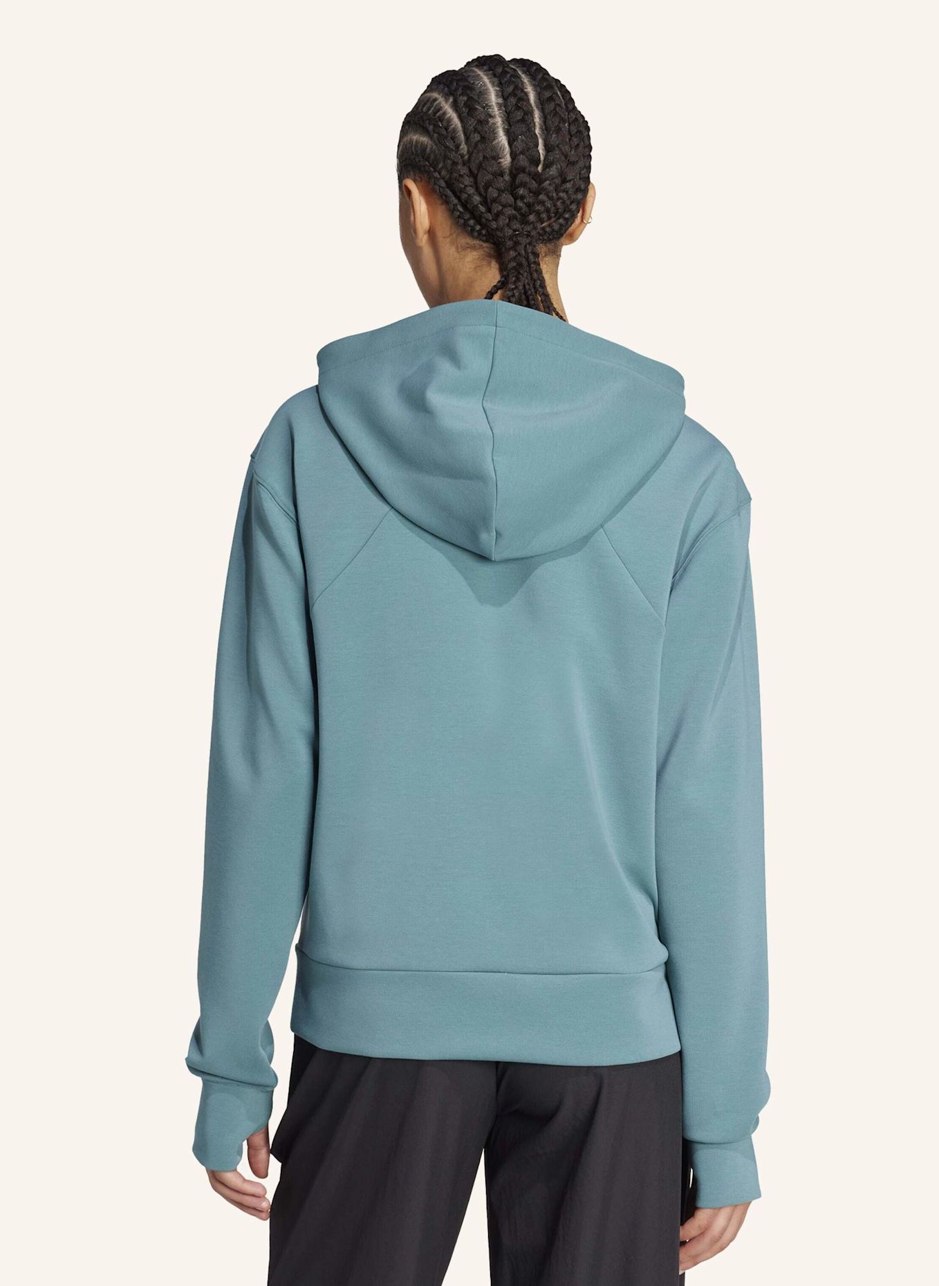 adidas DESIGNED 4 TRAINING KAPUZENJACKE: TÜRKIS