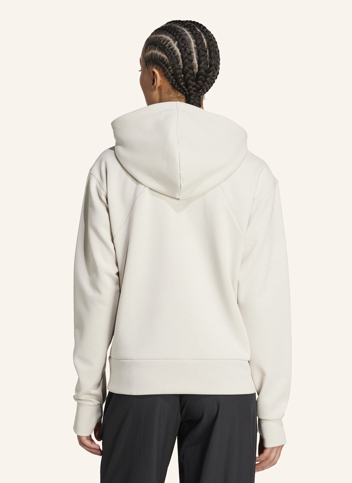 adidas DESIGNED 4 TRAINING KAPUZENJACKE: BEIGE