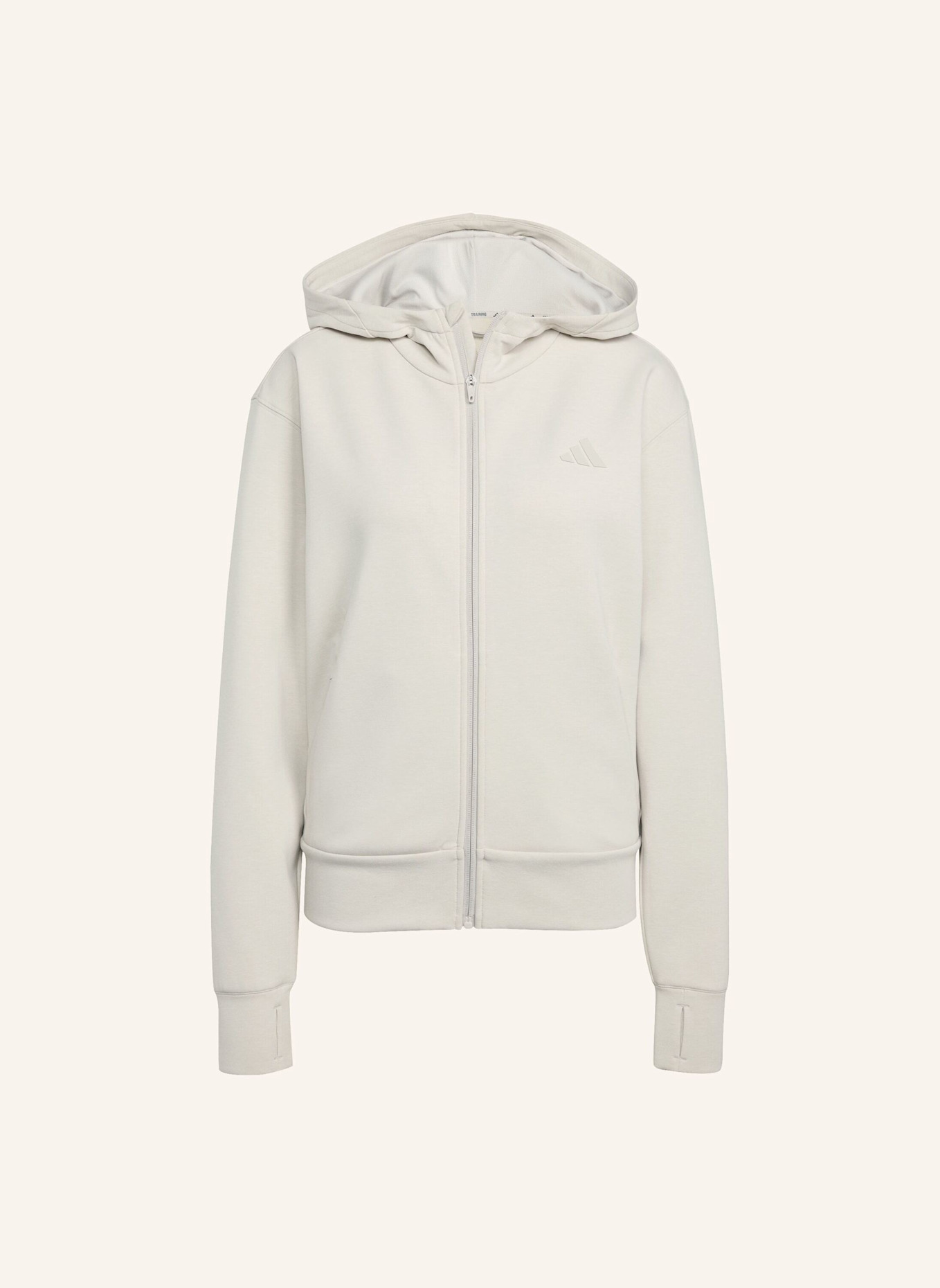 adidas DESIGNED 4 TRAINING KAPUZENJACKE: BEIGE