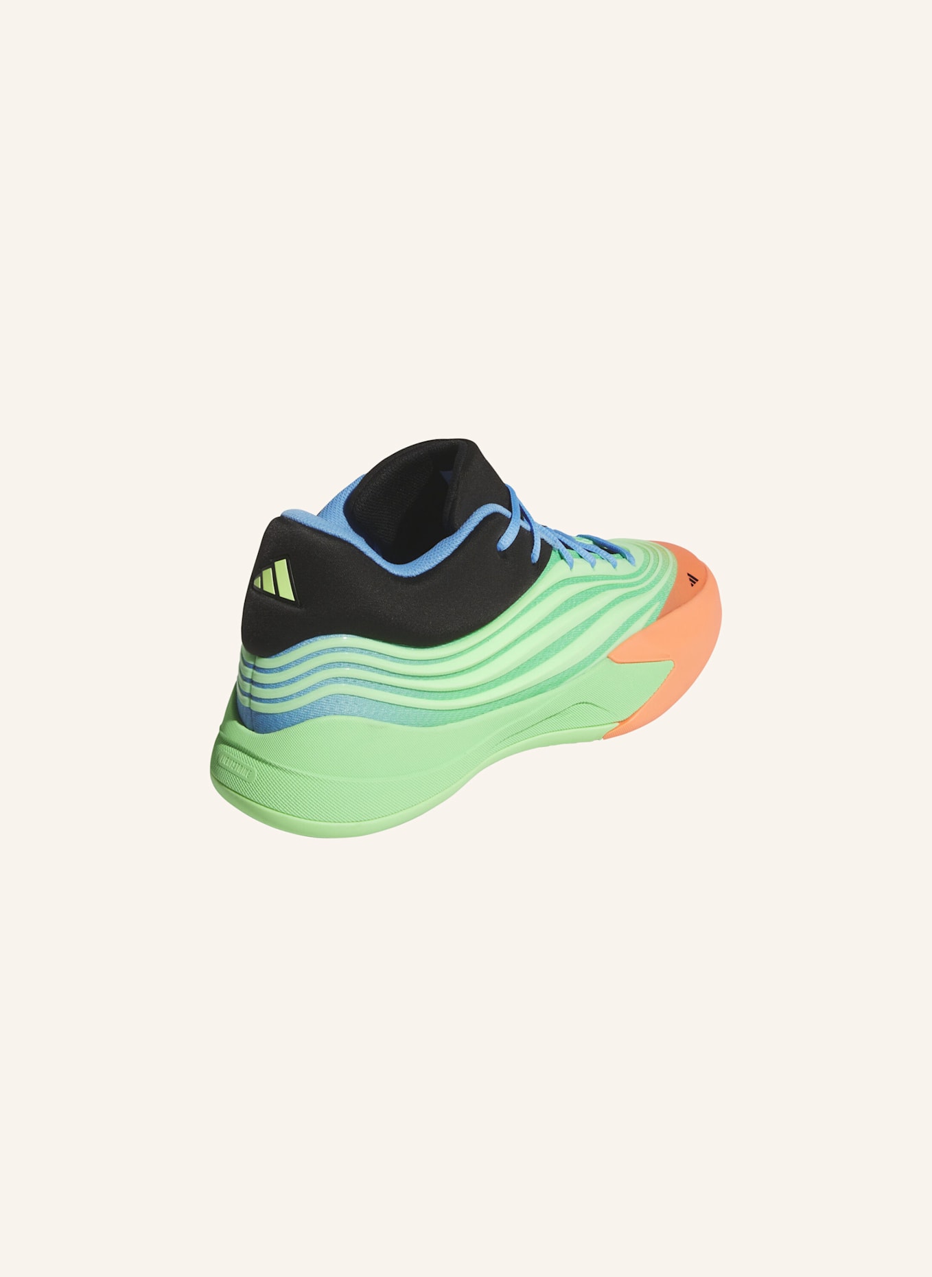 adidas Basketballschuhe DAME X: NEONGRÜN/ ORANGE/ BLAU