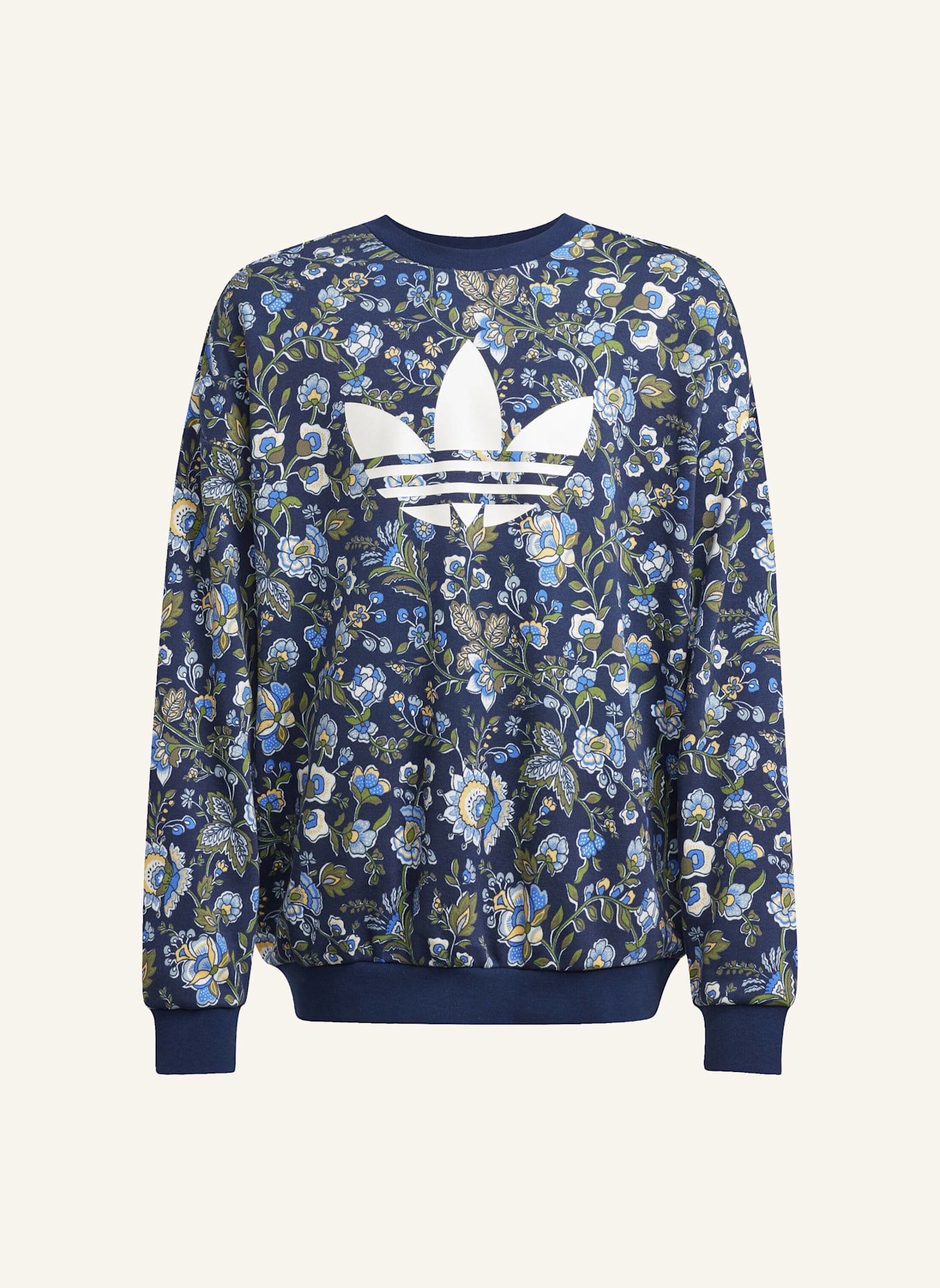adidas Originals ADIDAS ORIGINALS X LIBERTY LONDON KIDS SWEATSHIRT: BLAU