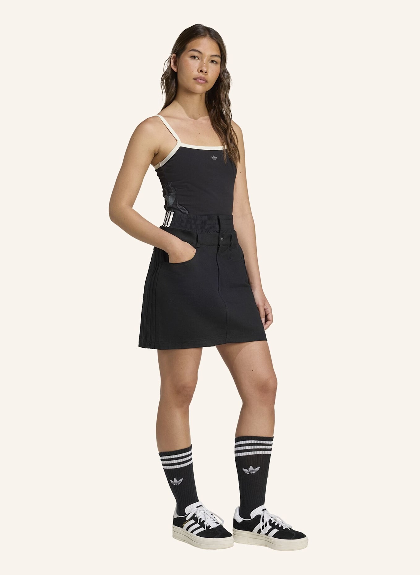 adidas Originals FIREBIRD UTILITY MINIROCK: SCHWARZ