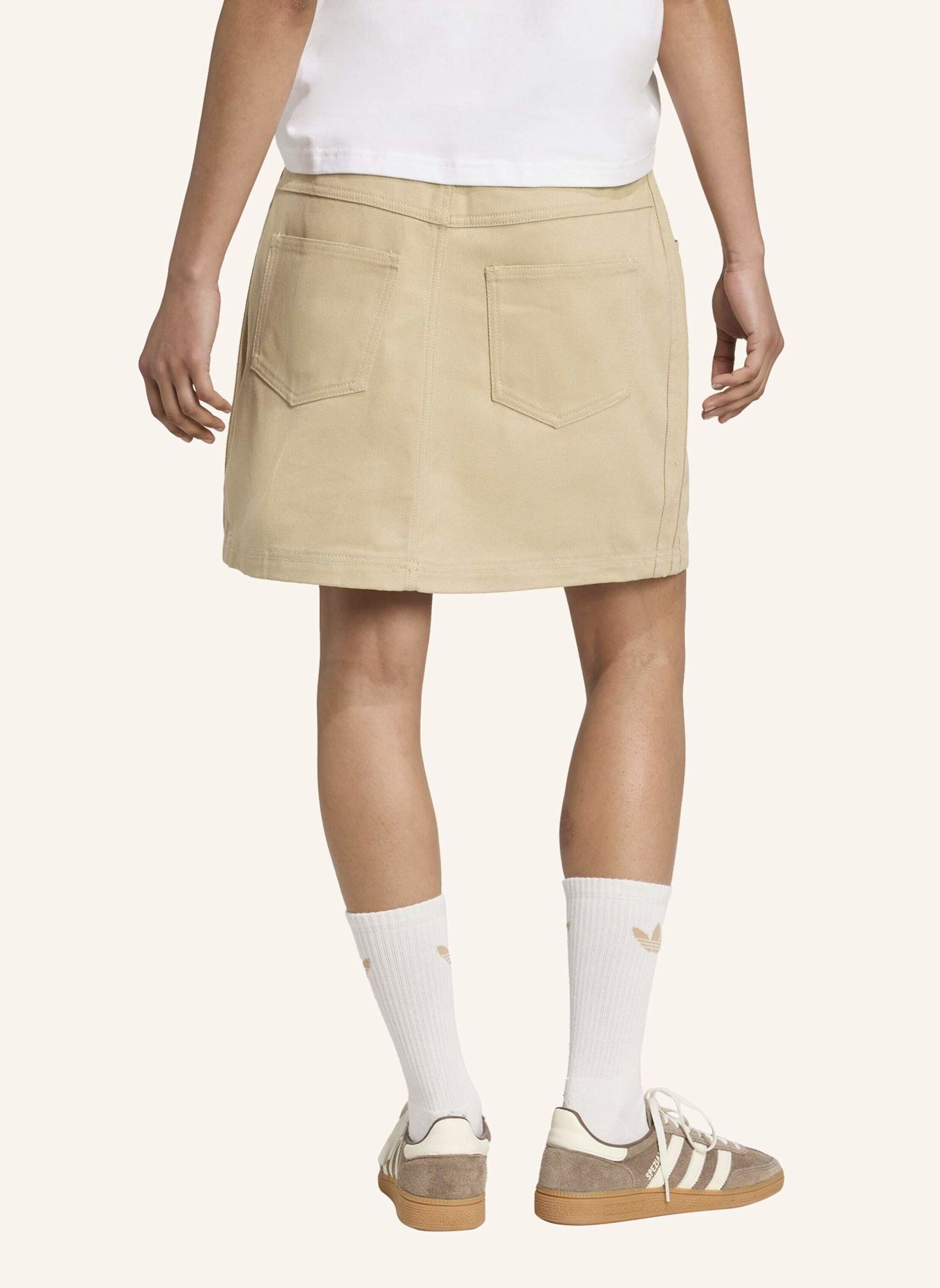adidas Originals FIREBIRD UTILITY MINIROCK: BEIGE