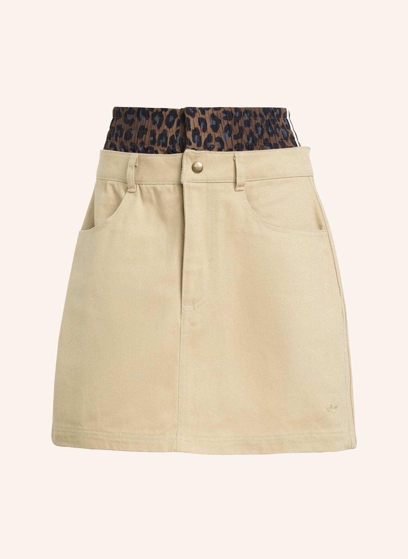 adidas Originals FIREBIRD UTILITY MINIROCK: BEIGE