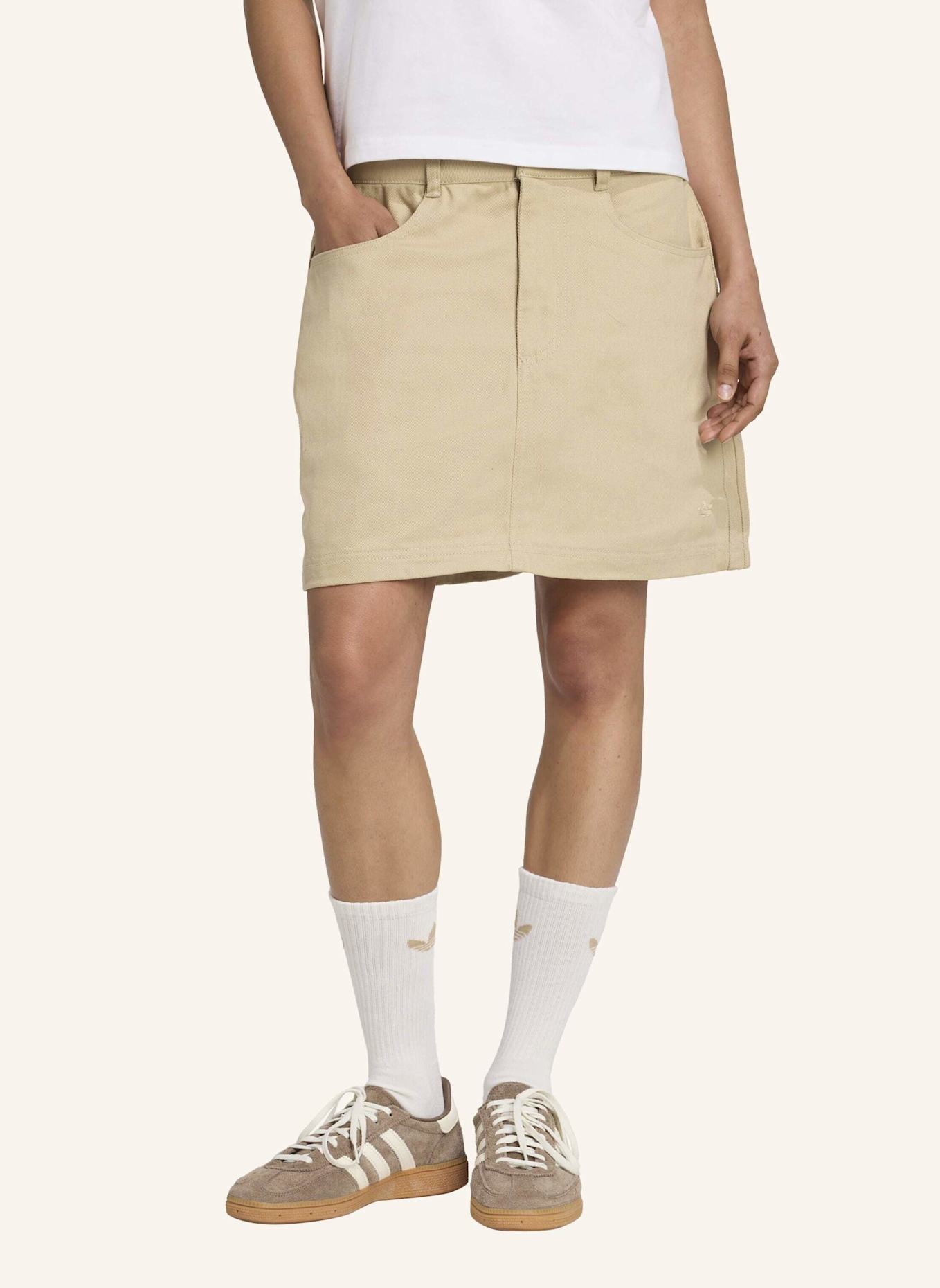 adidas Originals FIREBIRD UTILITY MINIROCK: BEIGE