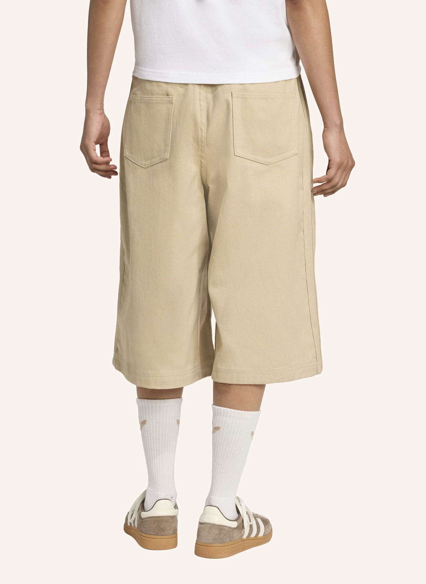 adidas Originals FIREBIRD UTILITY SHORTS: BEIGE