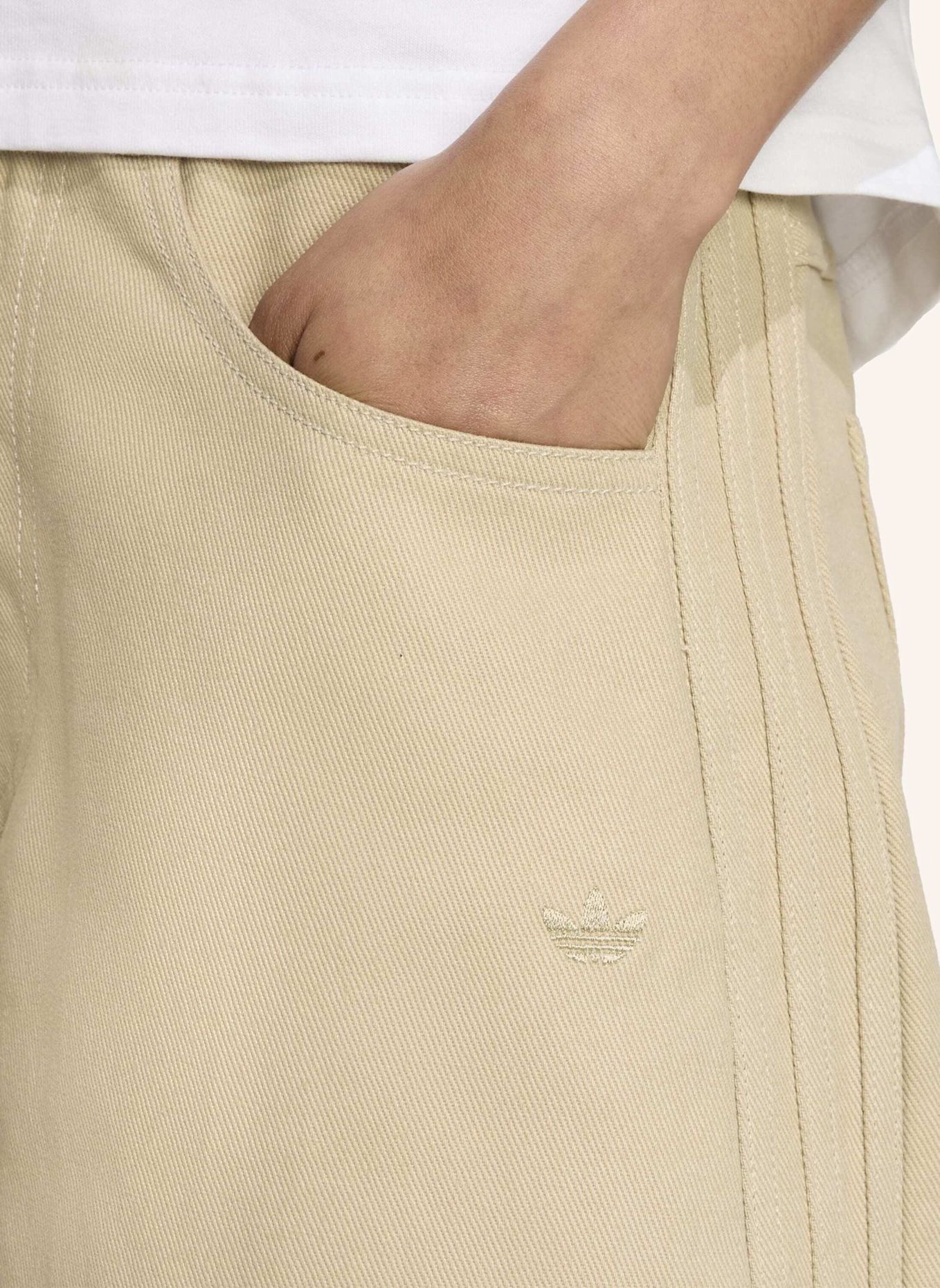 adidas Originals FIREBIRD UTILITY SHORTS: BEIGE