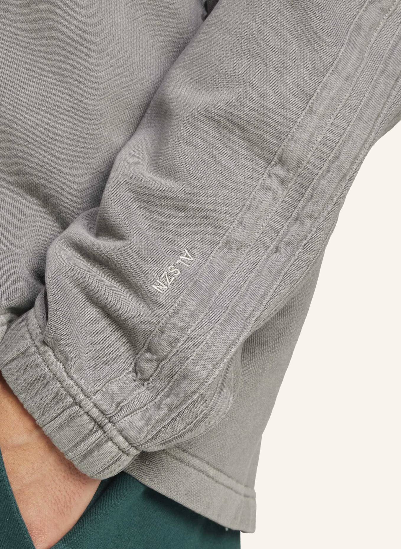 adidas ALL SZN FRENCH TERRY WASHED HALF-ZIP PULLOVER: SCHWARZ