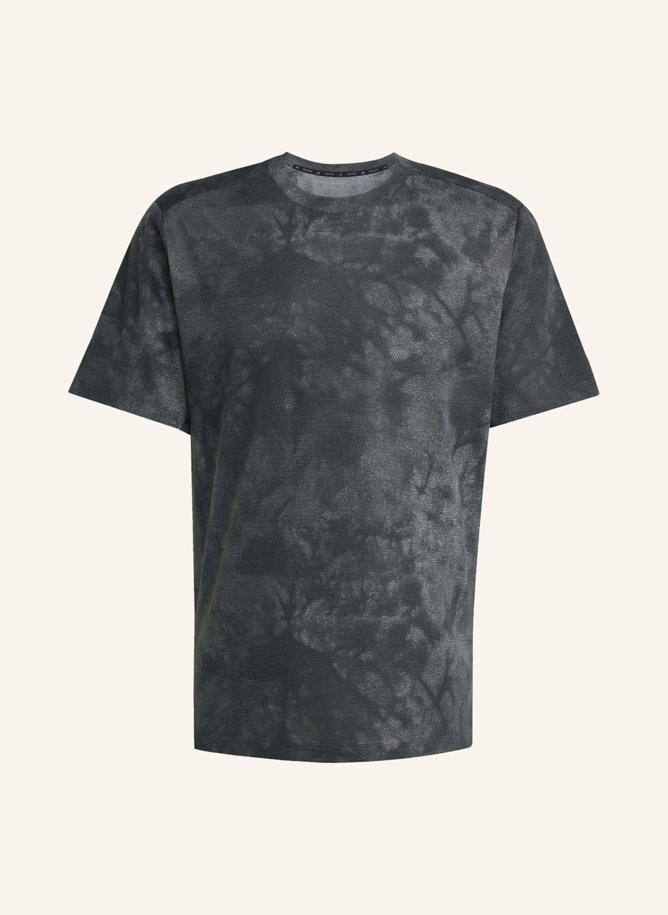 adidas PRIMELIFT GRAPHIC T-SHIRT: GRAU/ SCHWARZ