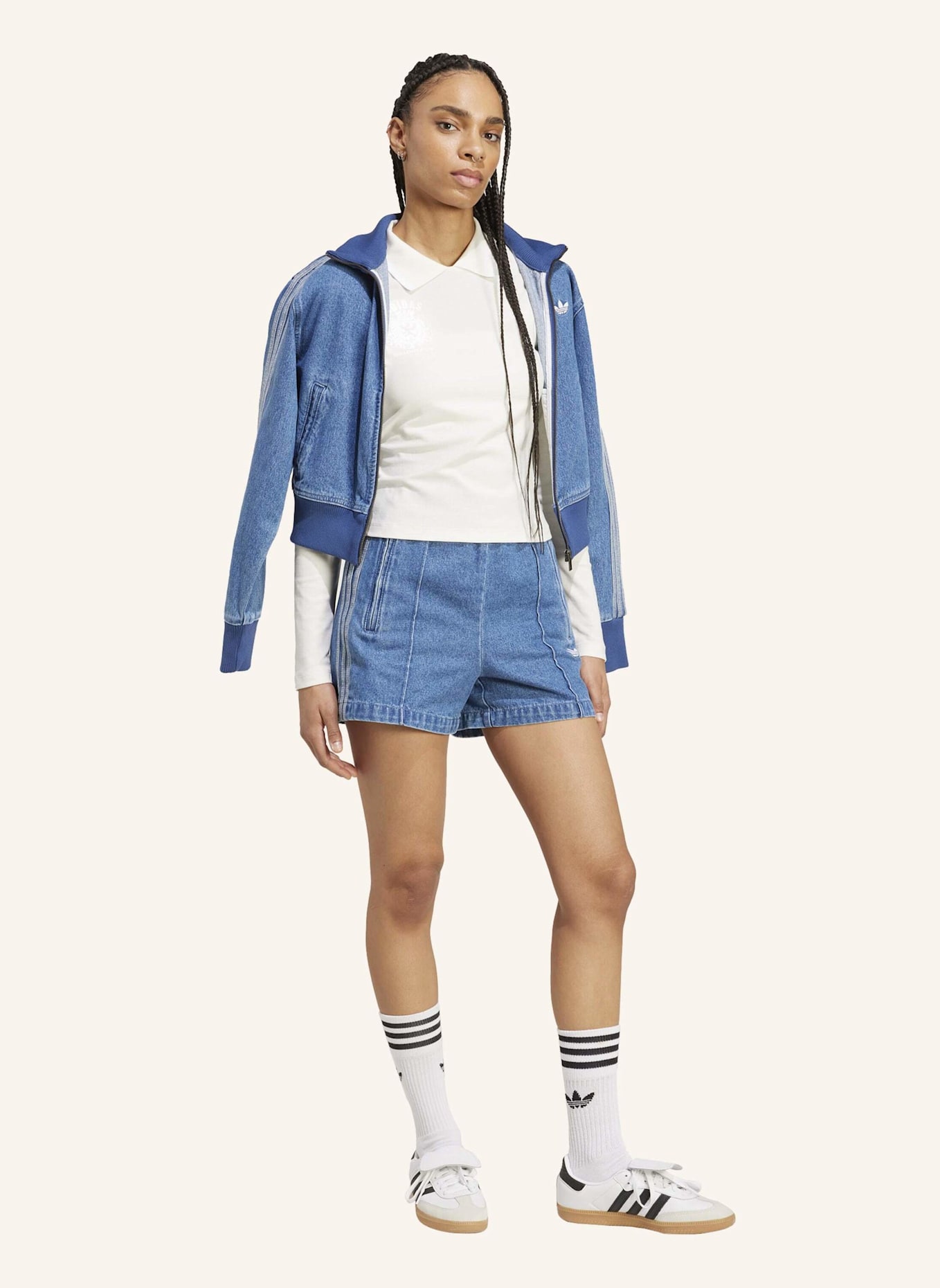 adidas Originals CREST LONGSLEEVE: WEISS