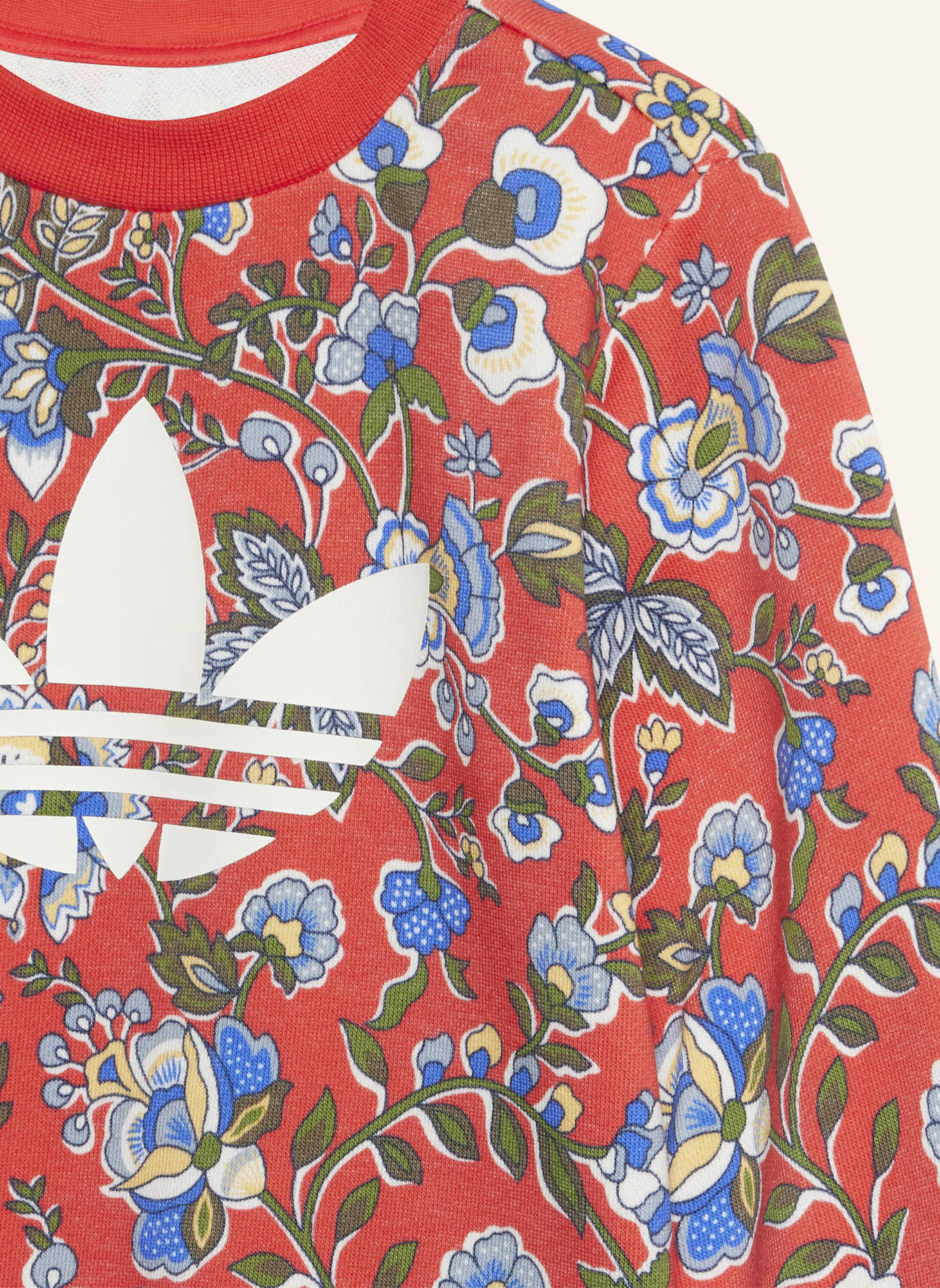 adidas Originals ADIDAS ORIGINALS X LIBERTY LONDON CREW SET FÜR KINDER: ROT