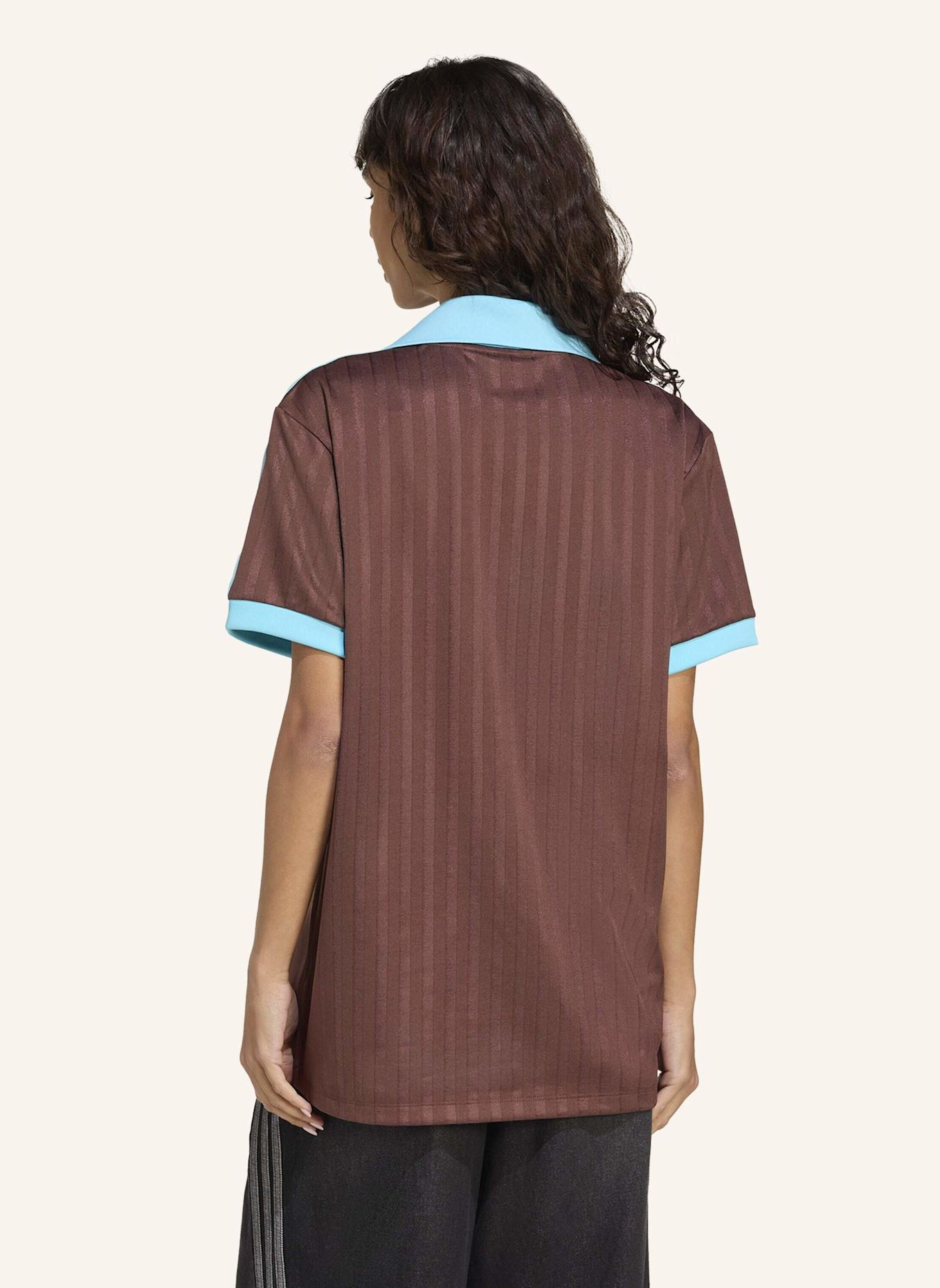 adidas Originals GRAPHIC FOOTBALL-INSPIRED JERSEY: BRAUN