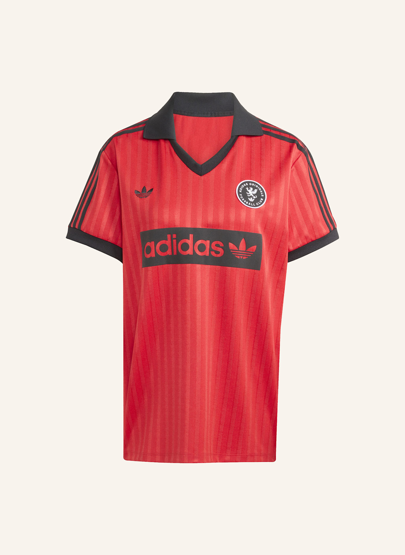 adidas Originals GRAPHIC FOOTBALL-INSPIRED JERSEY: ROT