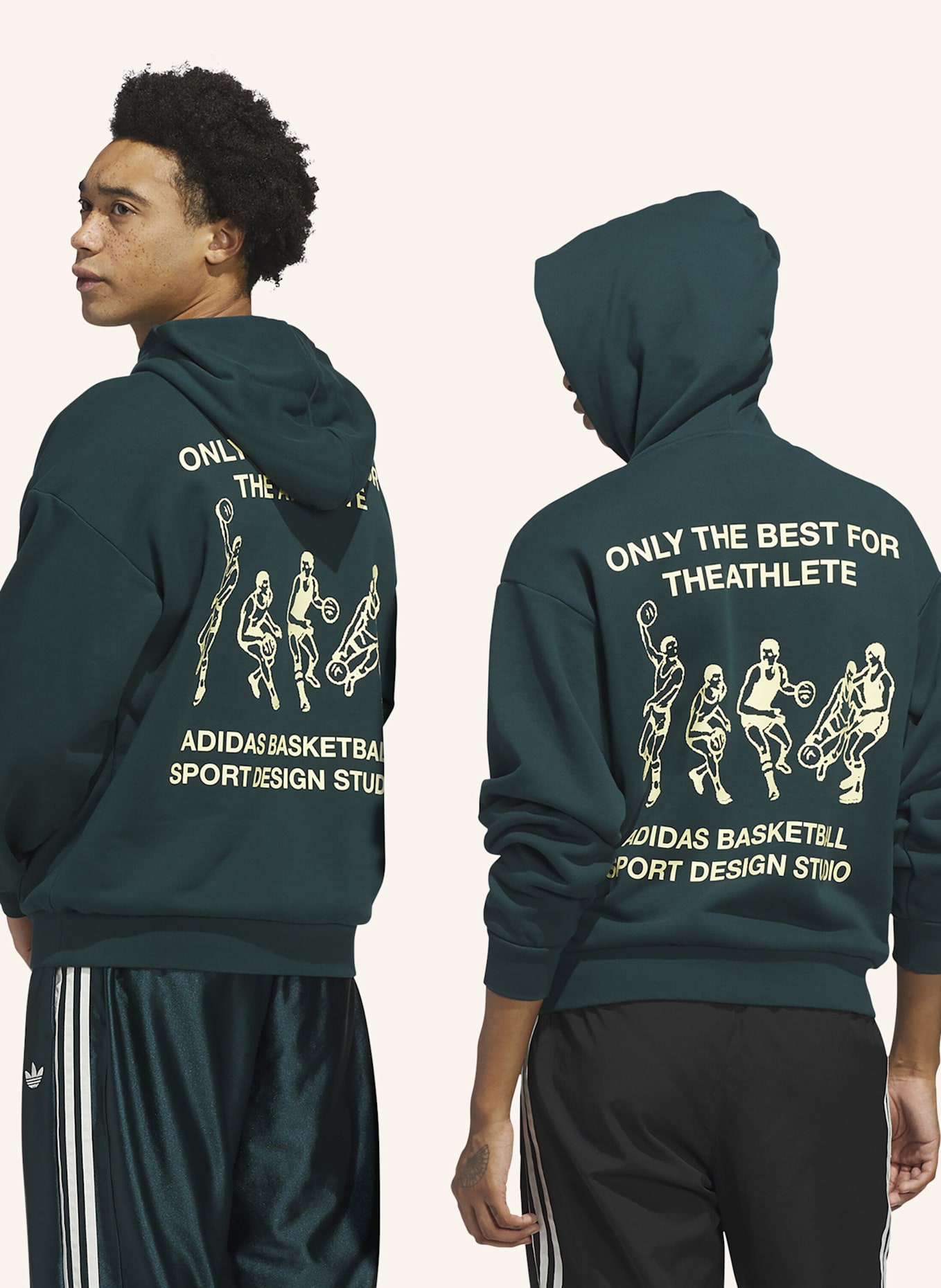 adidas Originals NUR DAS BESTE FÜR SPORTLER HOODIE: GRÜN