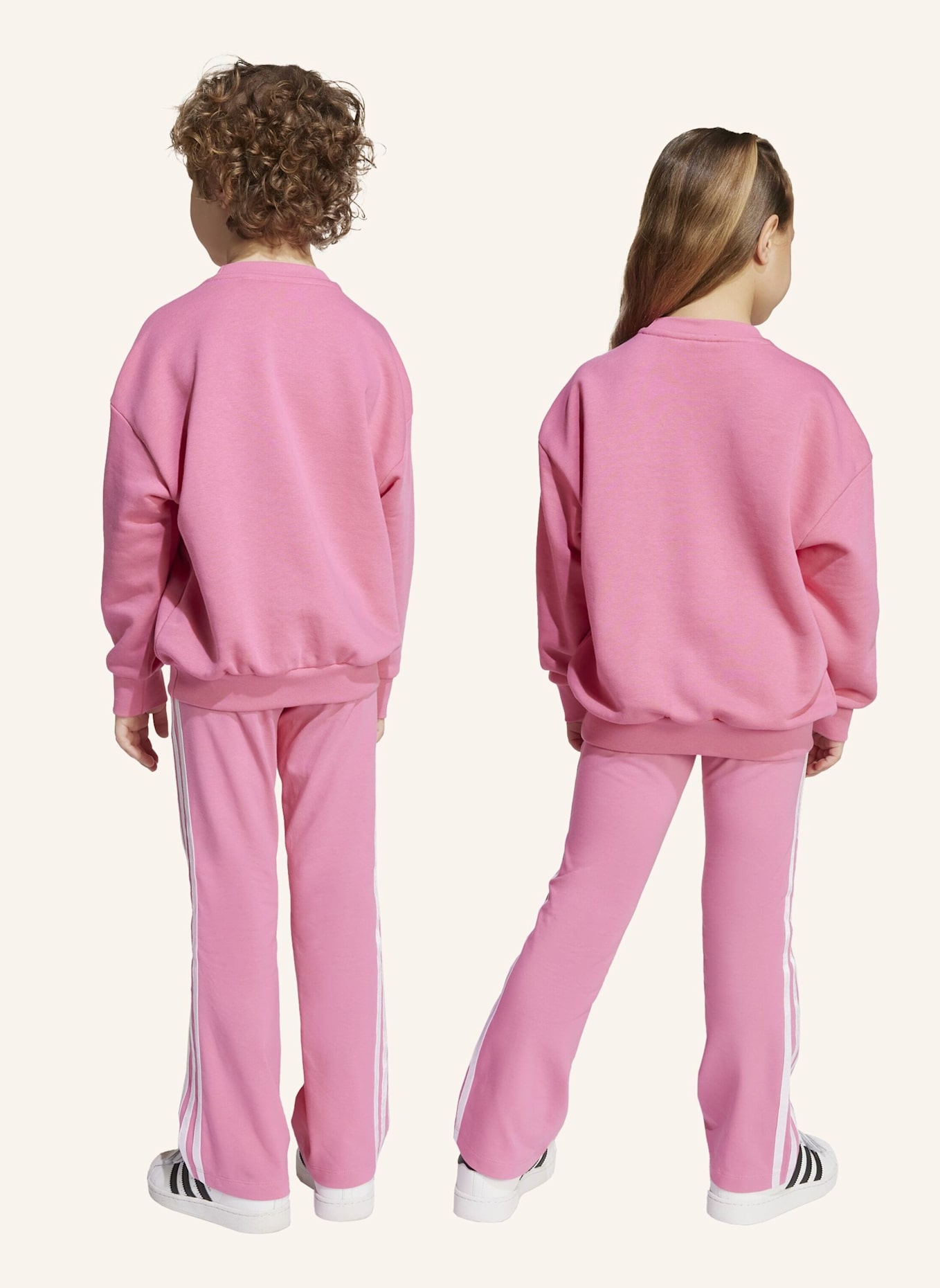 adidas Originals LOOSE CREW FLARED KIDS LEGGINGS SET: ROSA