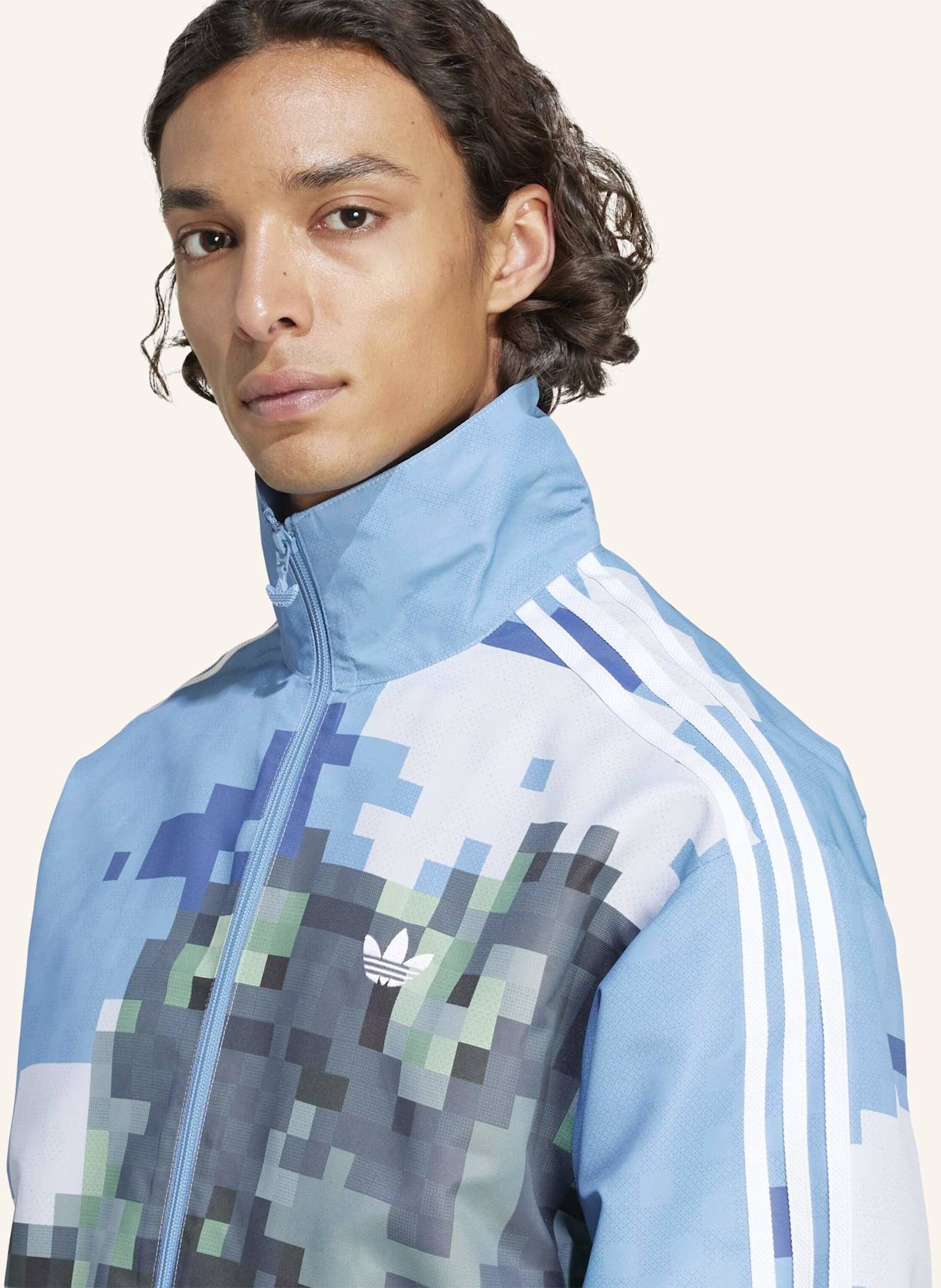 adidas Originals ADIDAS ORIGINALS X MINECRAFT ORIGINALS JACKE: BLAU/ GRÜN