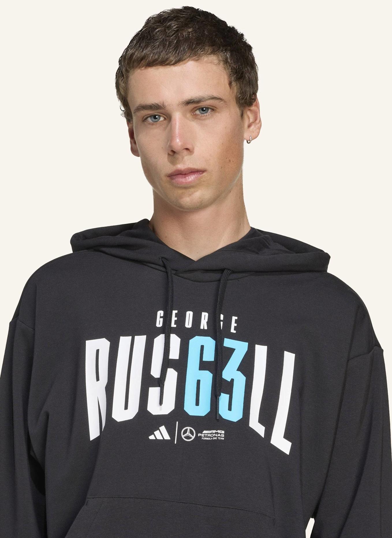 adidas MERCEDES - AMG PETRONAS FORMULA ONE TEAM GEORGE RUSSELL HOODIE: SCHWARZ