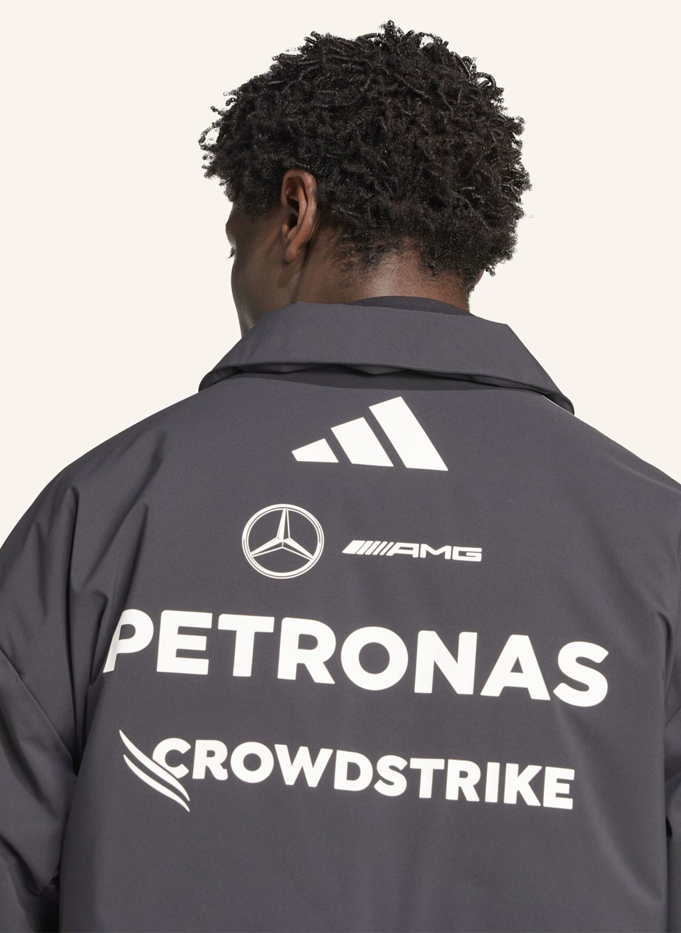 adidas MERCEDES - AMG PETRONAS FORMULA ONE TEAM JACKE: SCHWARZ/ WEISS
