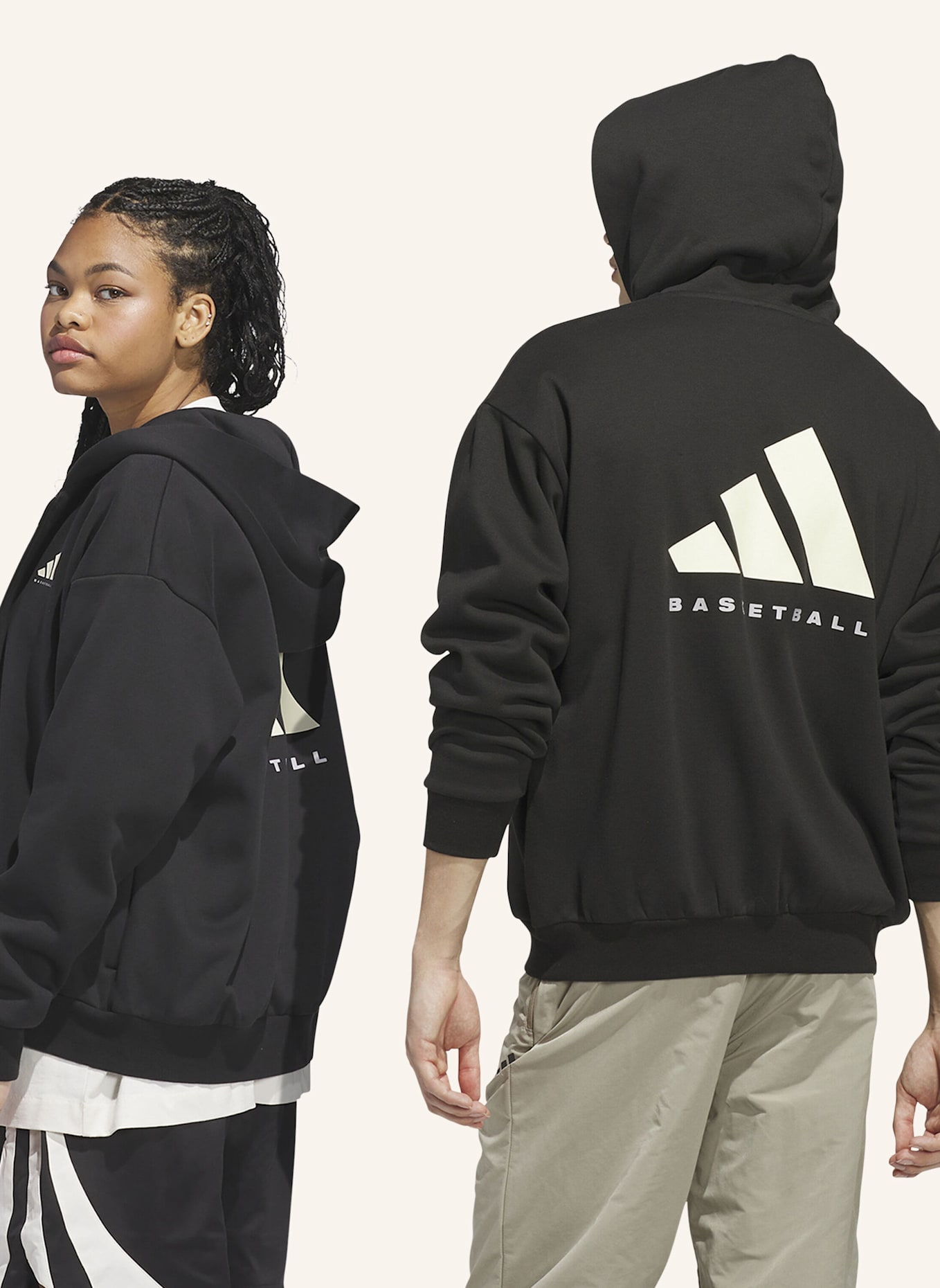 adidas Sweatjacke ADIDAS BASKETBALL FULL ZIP: SCHWARZ