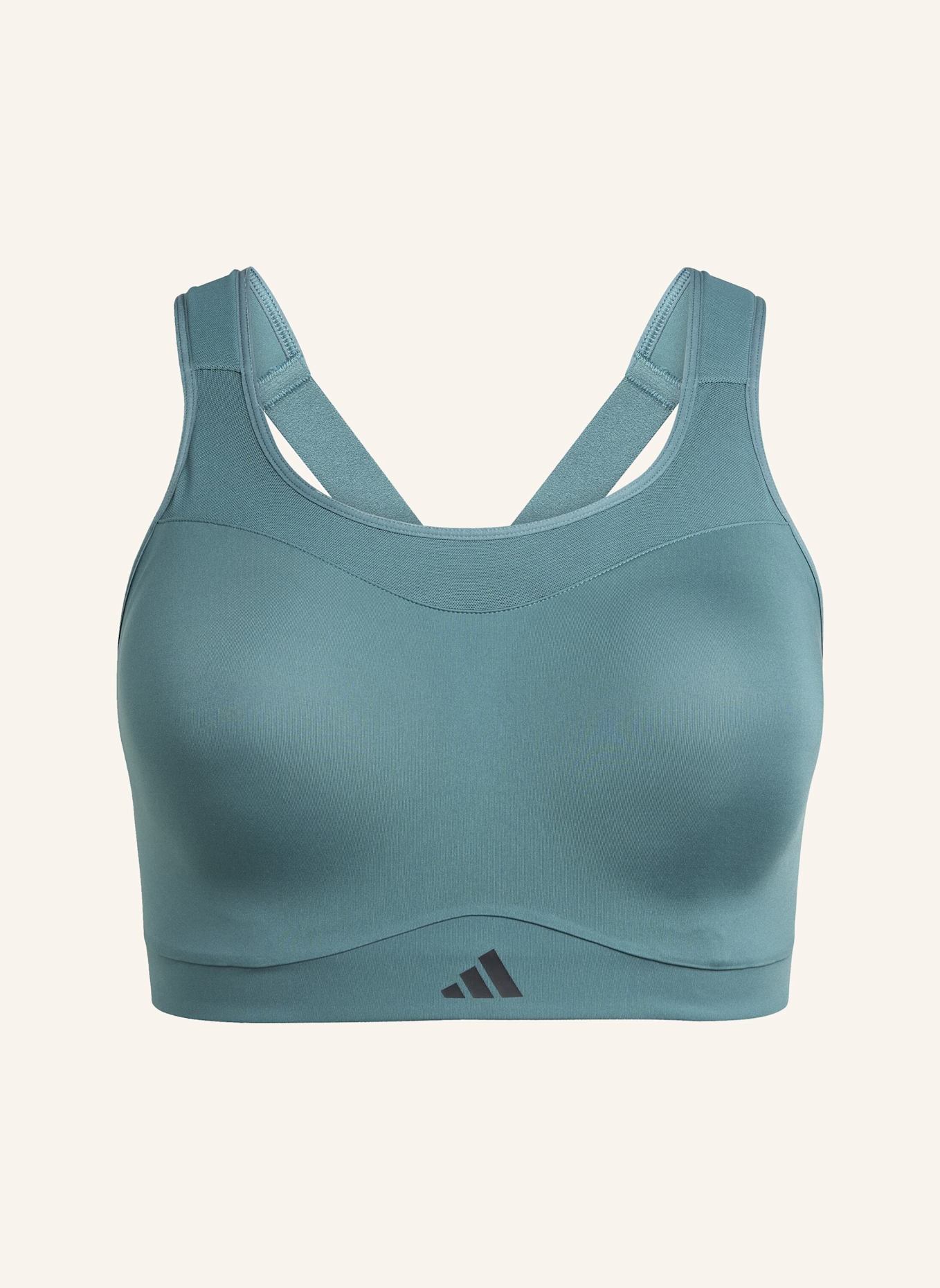 adidas Sport-BH TLRD IMPACT TRAINING mit Mesh: TÜRKIS
