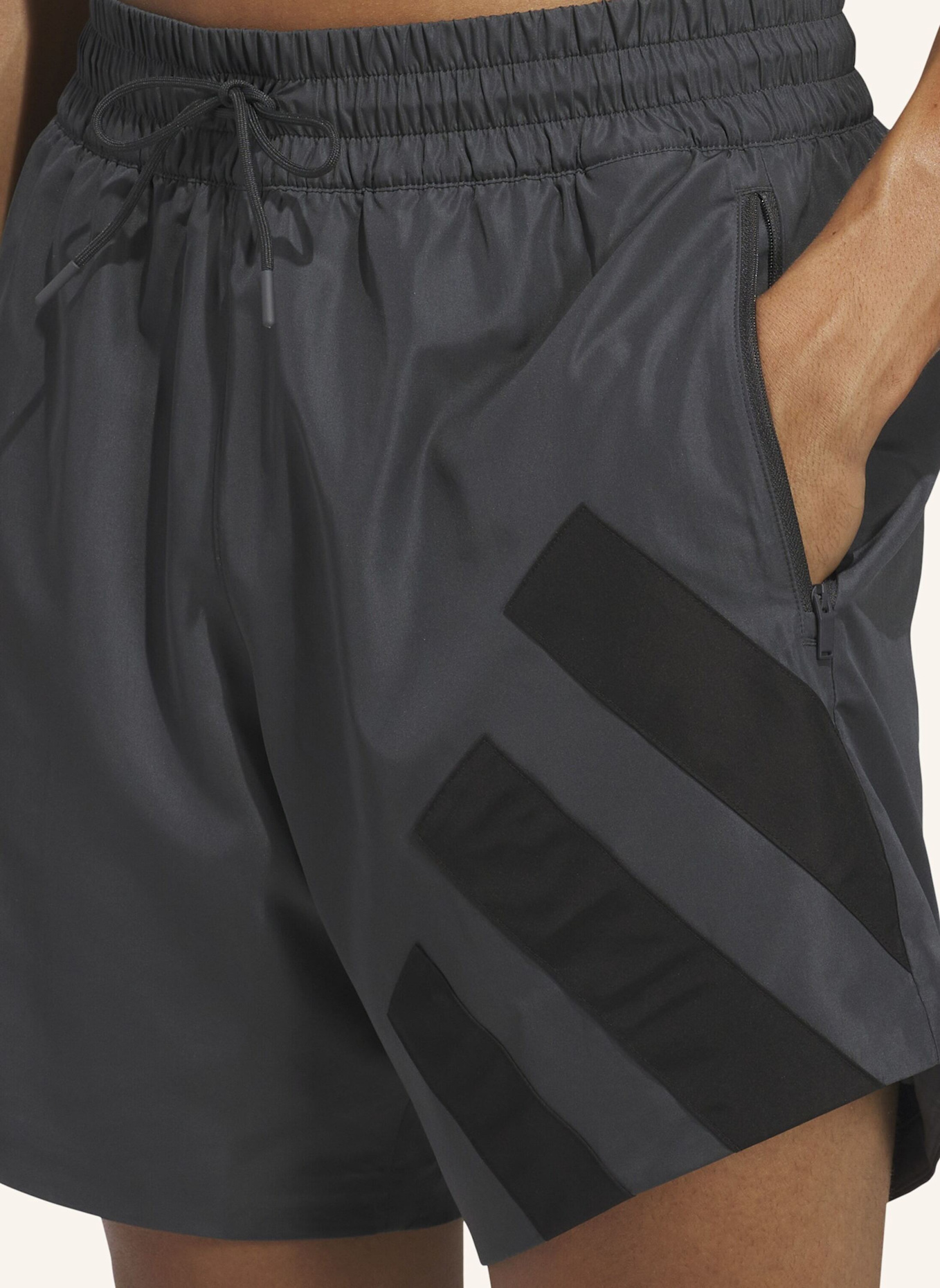 adidas ANTHONY EDWARDS FOUNDATION SHORTS: GRAU