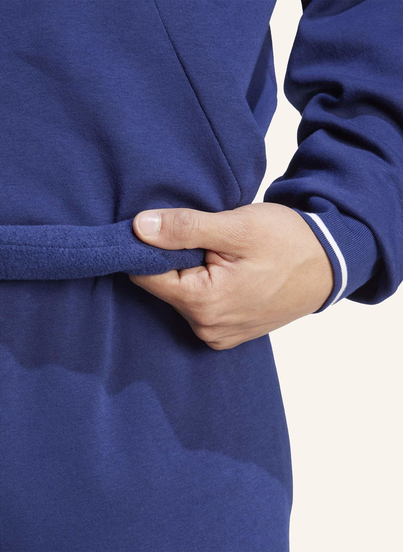 adidas COLLEGIATE HOODIE: BLAU/ WEISS