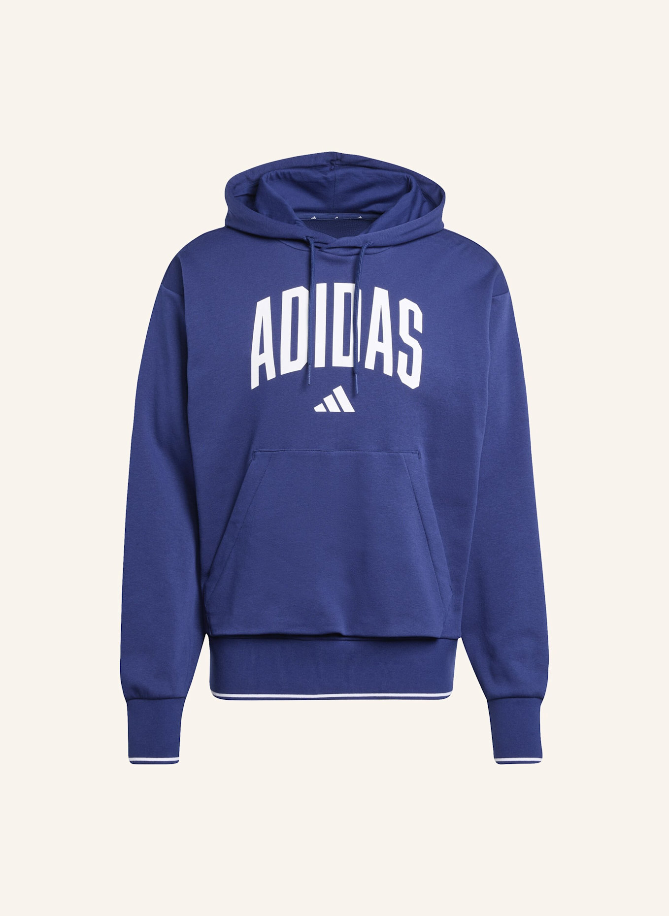 adidas COLLEGIATE HOODIE: BLAU/ WEISS