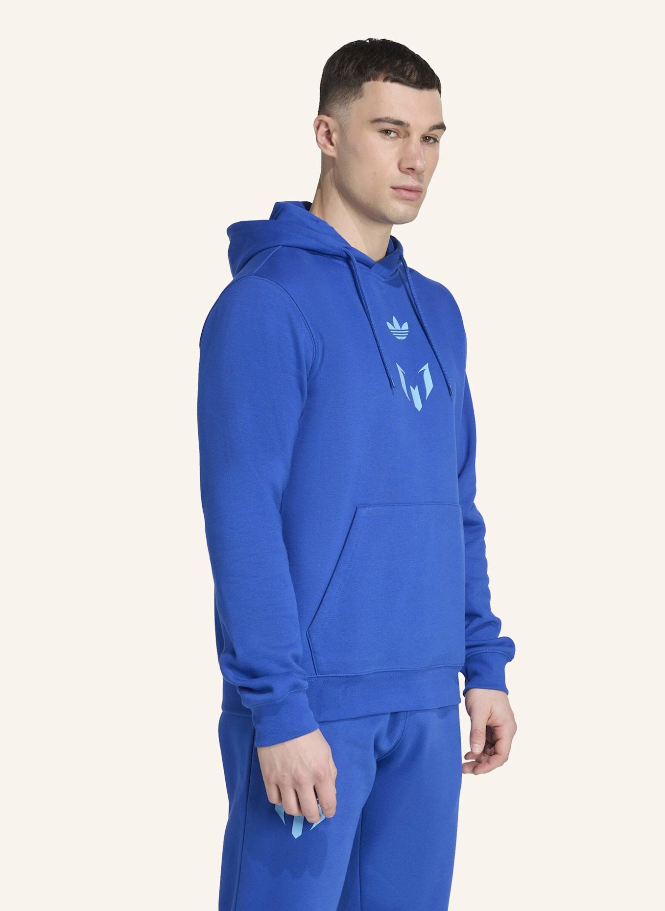 adidas MESSI HOODIE: BLAU