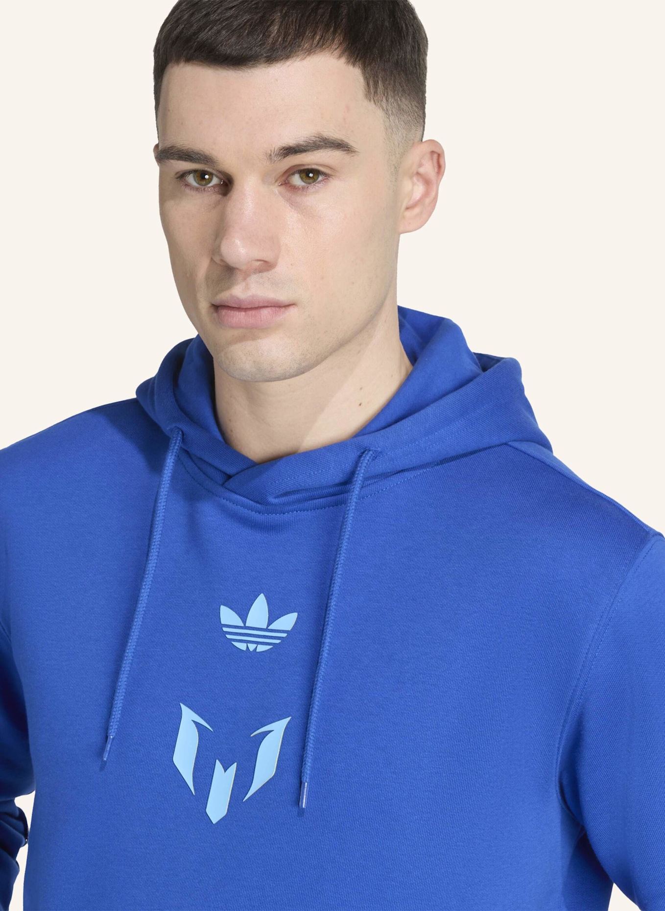 adidas MESSI HOODIE: BLAU