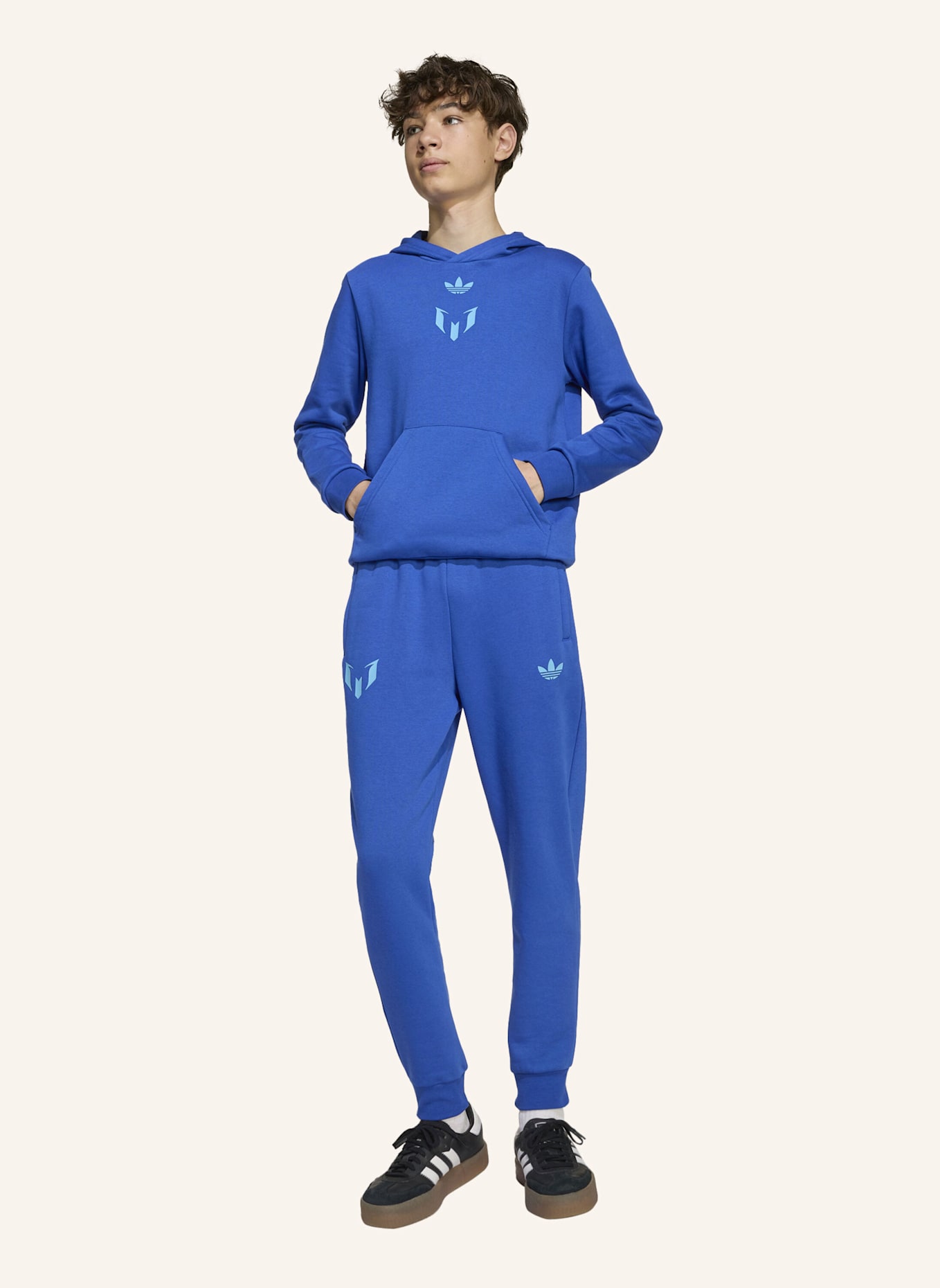 adidas Originals MESSI KIDS HOODIE: BLAU