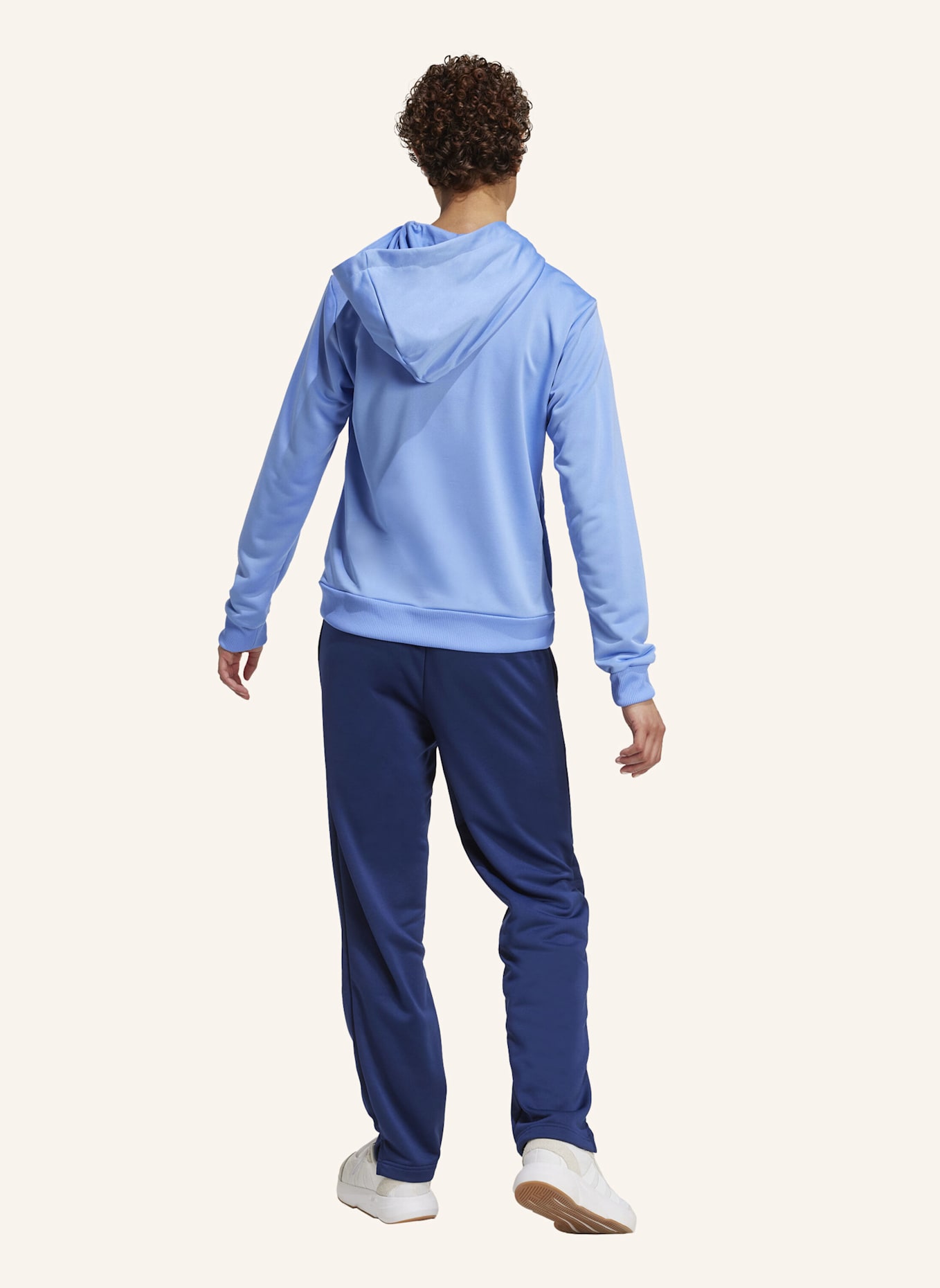 adidas ESSENTIALS LINEAR TRAININGSANZUG: BLAU