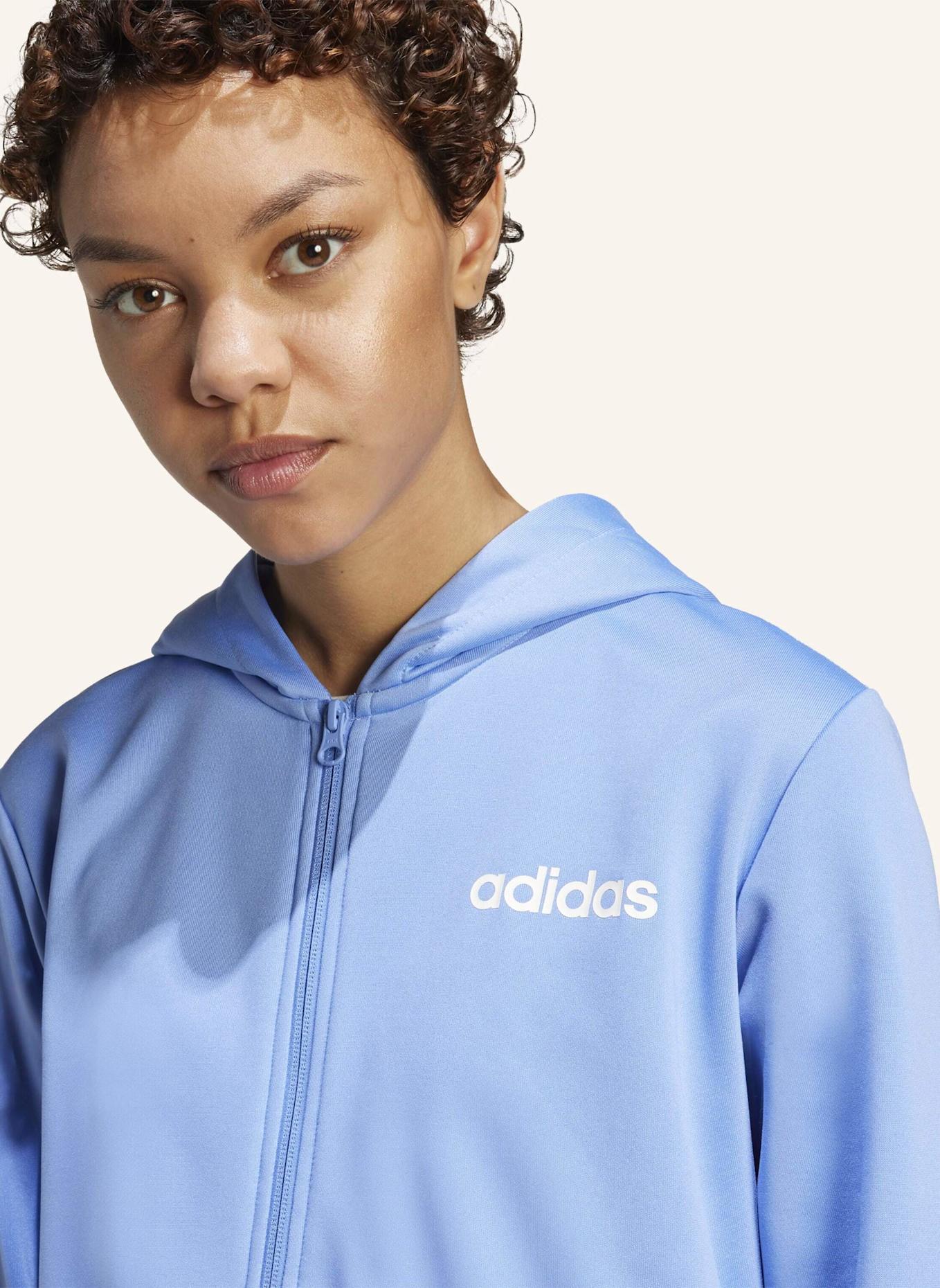 adidas ESSENTIALS LINEAR TRAININGSANZUG: BLAU