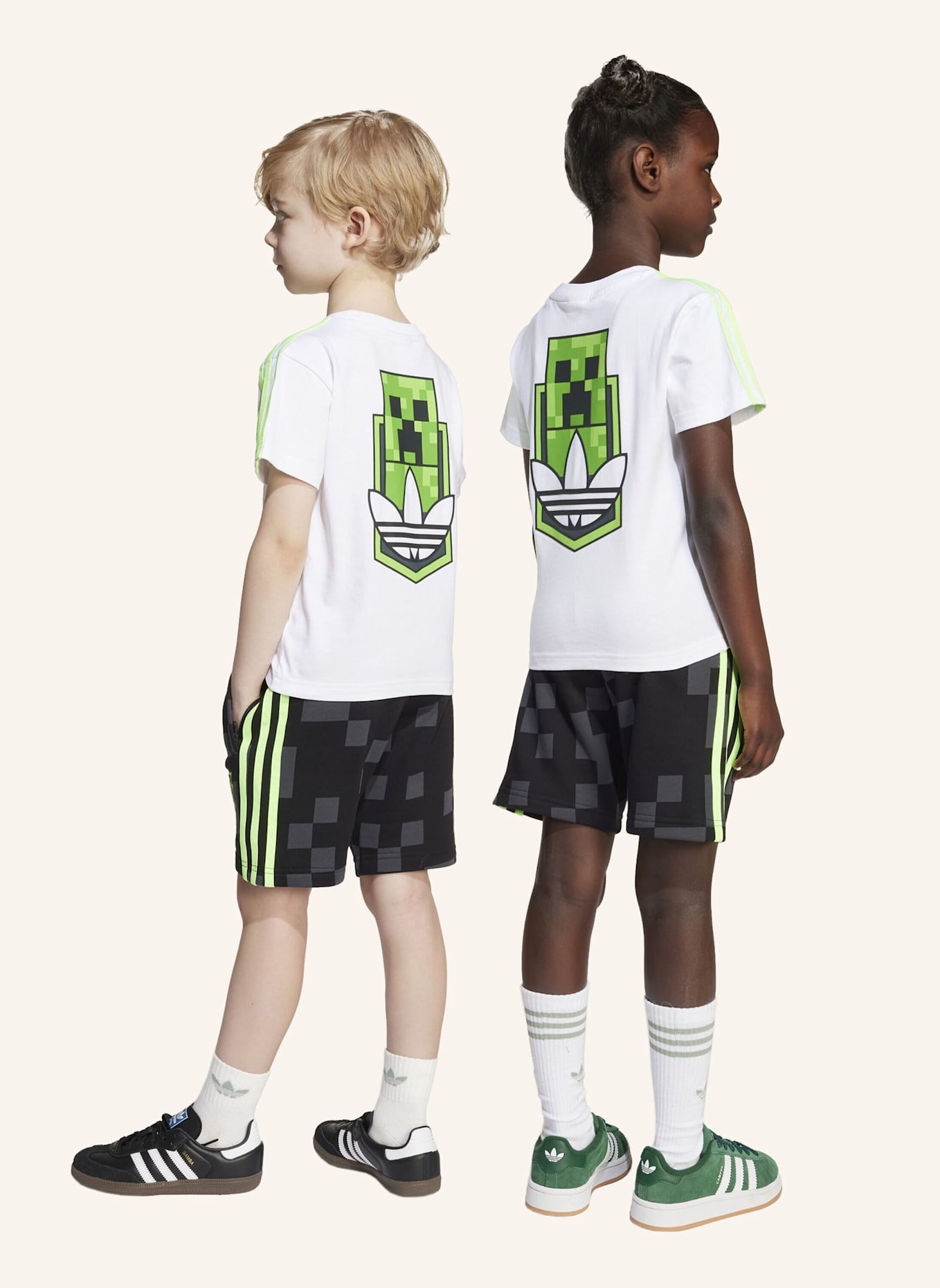 adidas Originals ADIDAS ORIGINALS X MINECRAFT KIDS SHORT TEE SET KINDER: WEISS