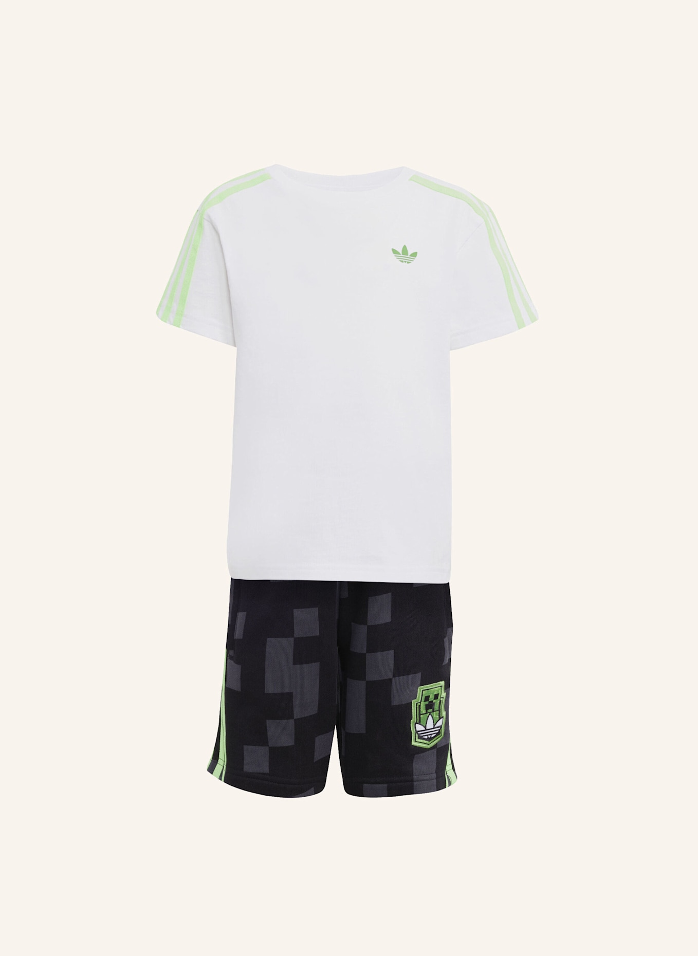 adidas Originals ADIDAS ORIGINALS X MINECRAFT KIDS SHORT TEE SET KINDER: WEISS
