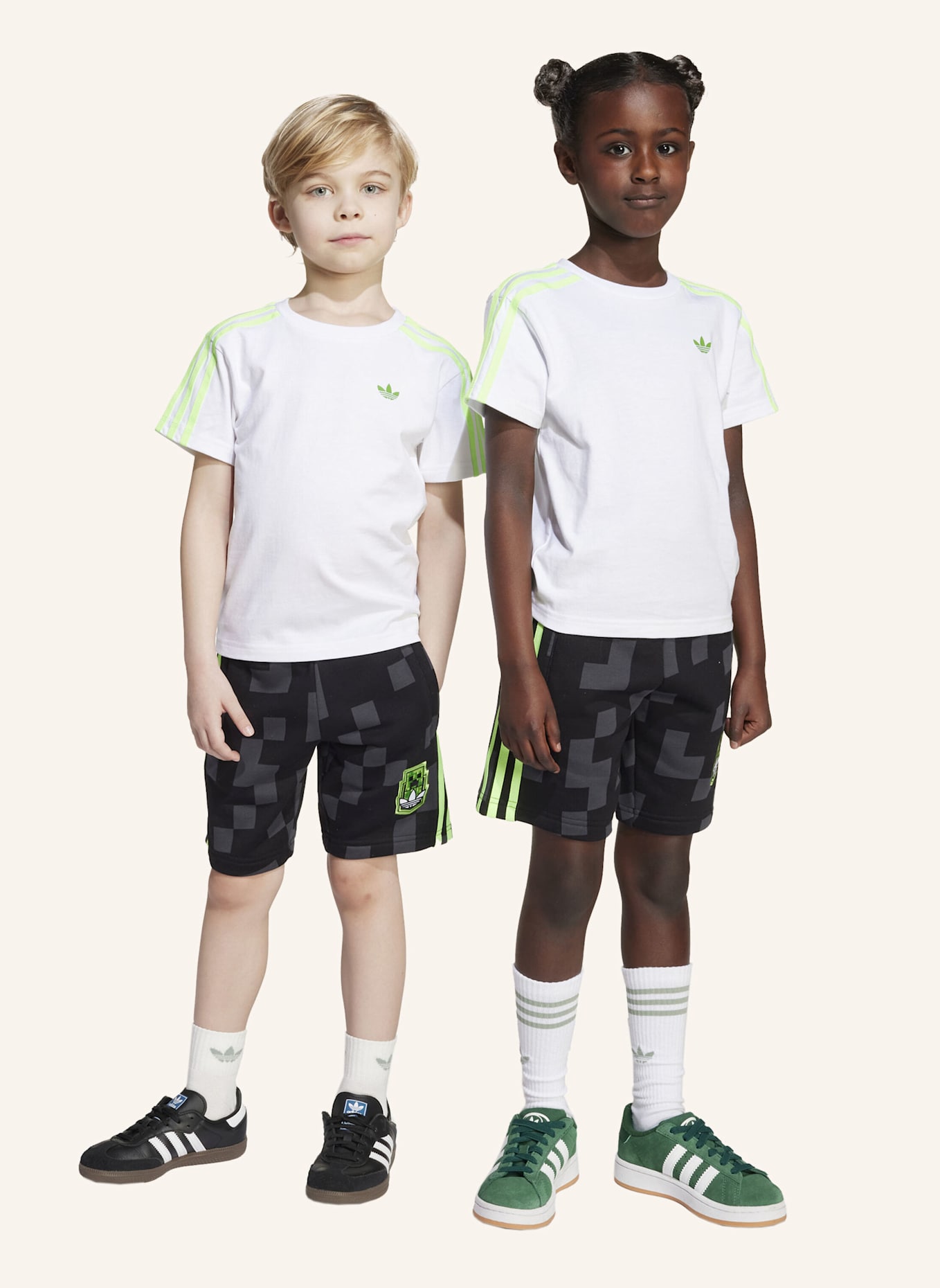 adidas Originals ADIDAS ORIGINALS X MINECRAFT KIDS SHORT TEE SET KINDER: WEISS