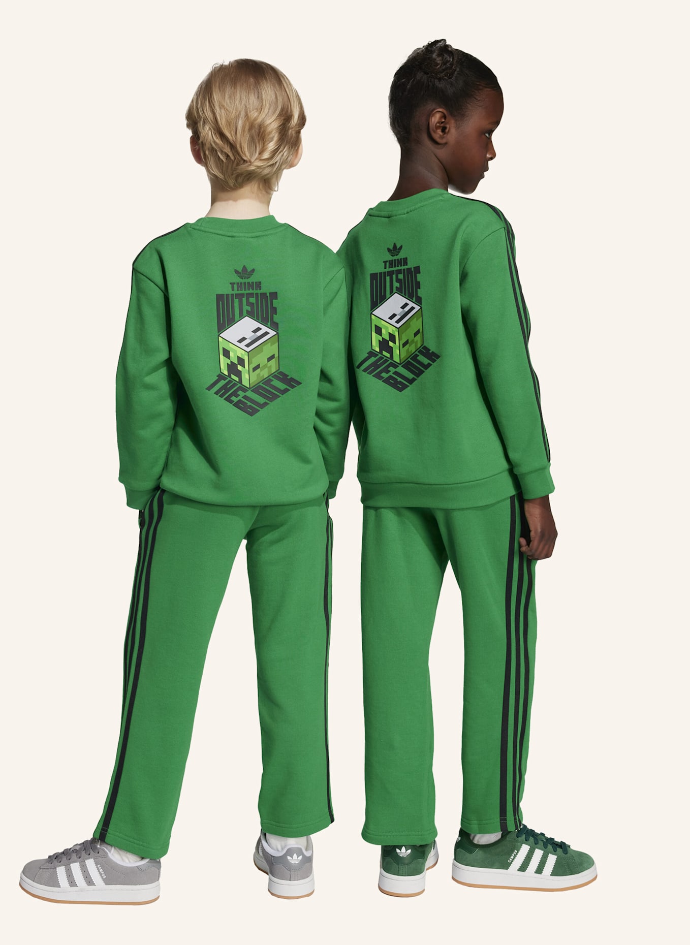 adidas Originals ADIDAS ORIGINALS X MINECRAFT CREW SET FÜR KINDER: GRÜN