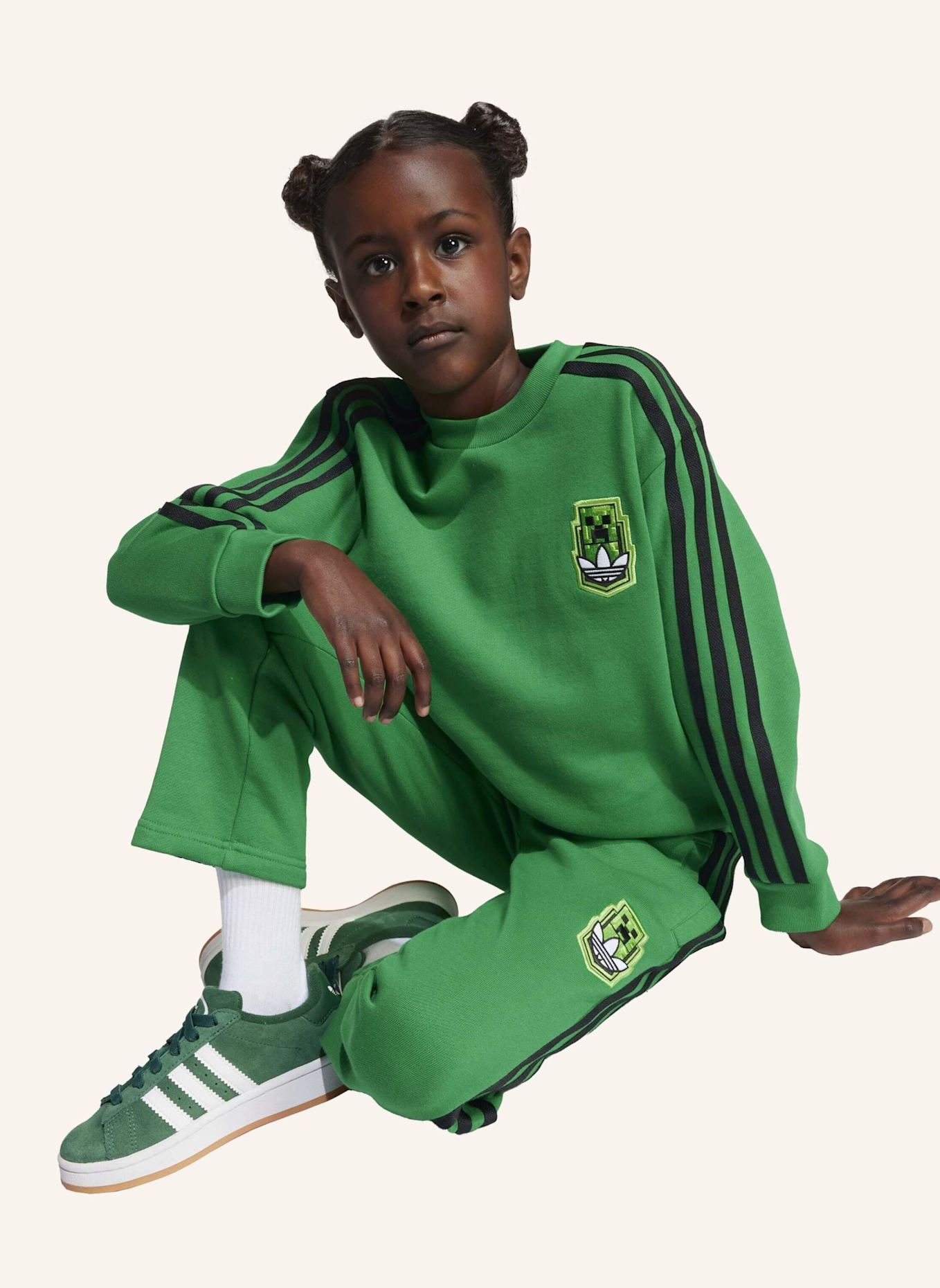 adidas Originals ADIDAS ORIGINALS X MINECRAFT CREW SET FÜR KINDER: GRÜN