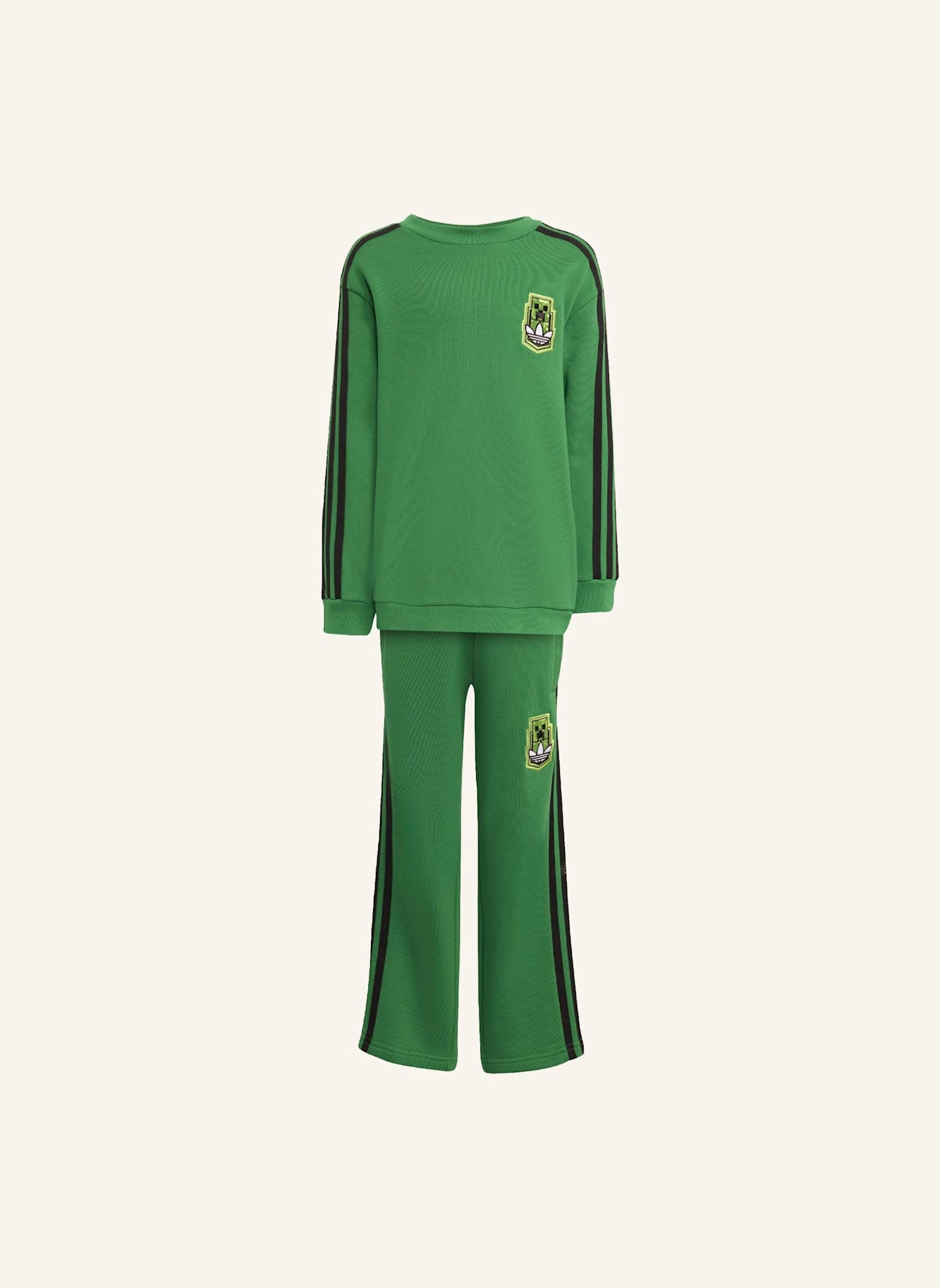 adidas Originals ADIDAS ORIGINALS X MINECRAFT CREW SET FÜR KINDER: GRÜN