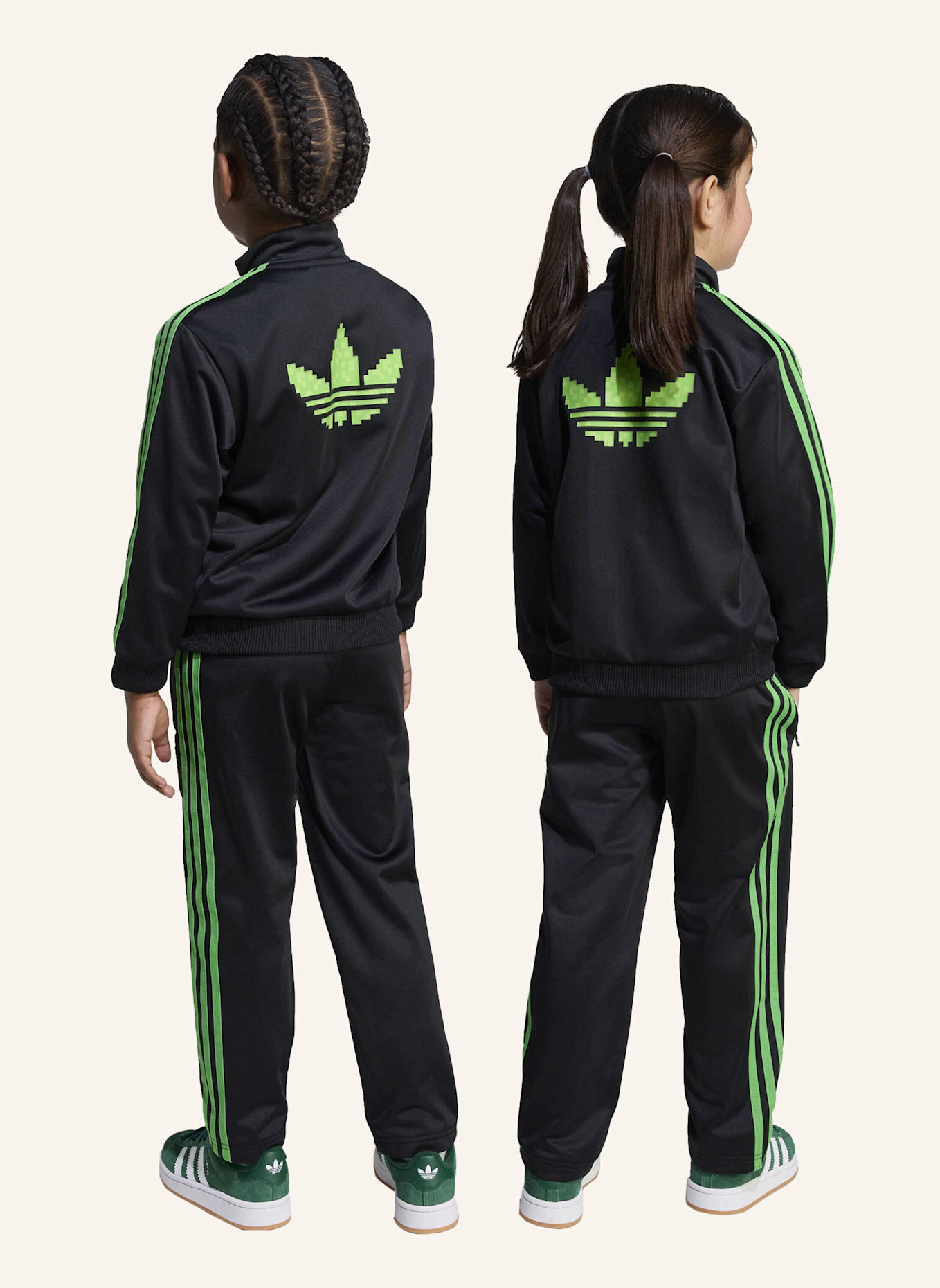 adidas Originals ADIDAS ORIGINALS X MINECRAFT FIREBIRD KIDS TRAININGSANZUG: SCHWARZ