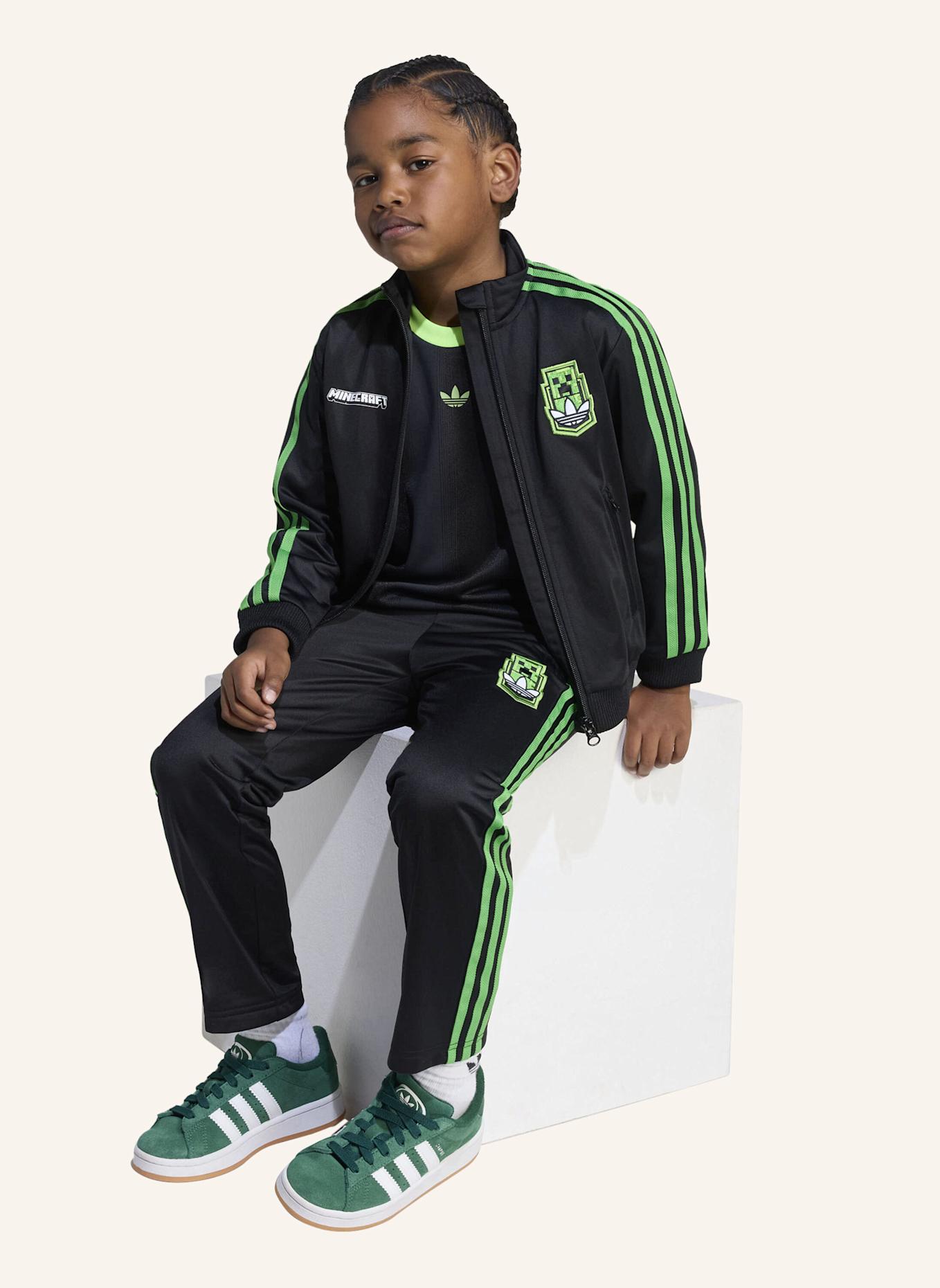 adidas Originals ADIDAS ORIGINALS X MINECRAFT FIREBIRD KIDS TRAININGSANZUG: SCHWARZ