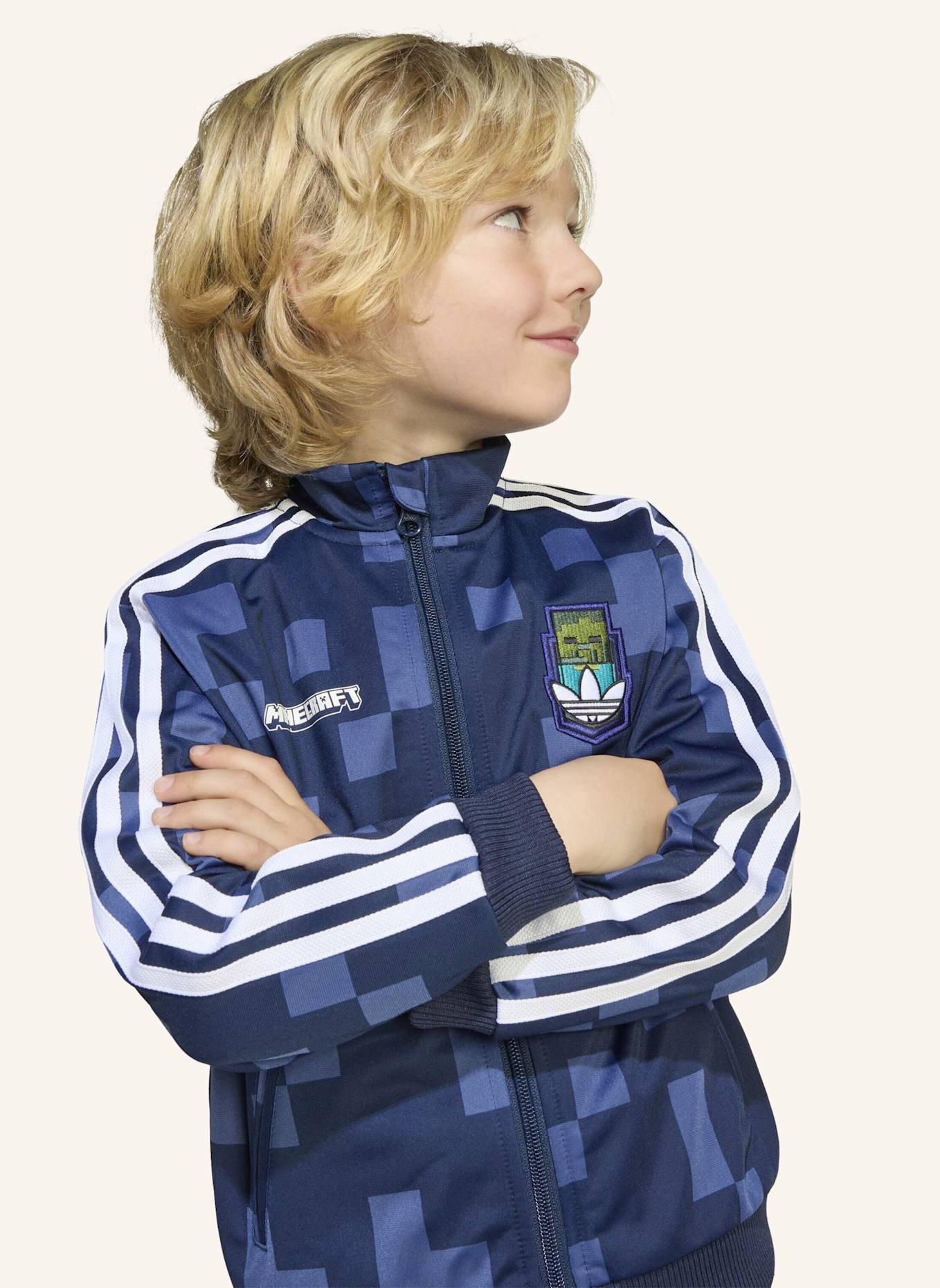 adidas Originals ADIDAS ORIGINALS X MINECRAFT FIREBIRD KIDS TRAININGSANZUG: BLAU